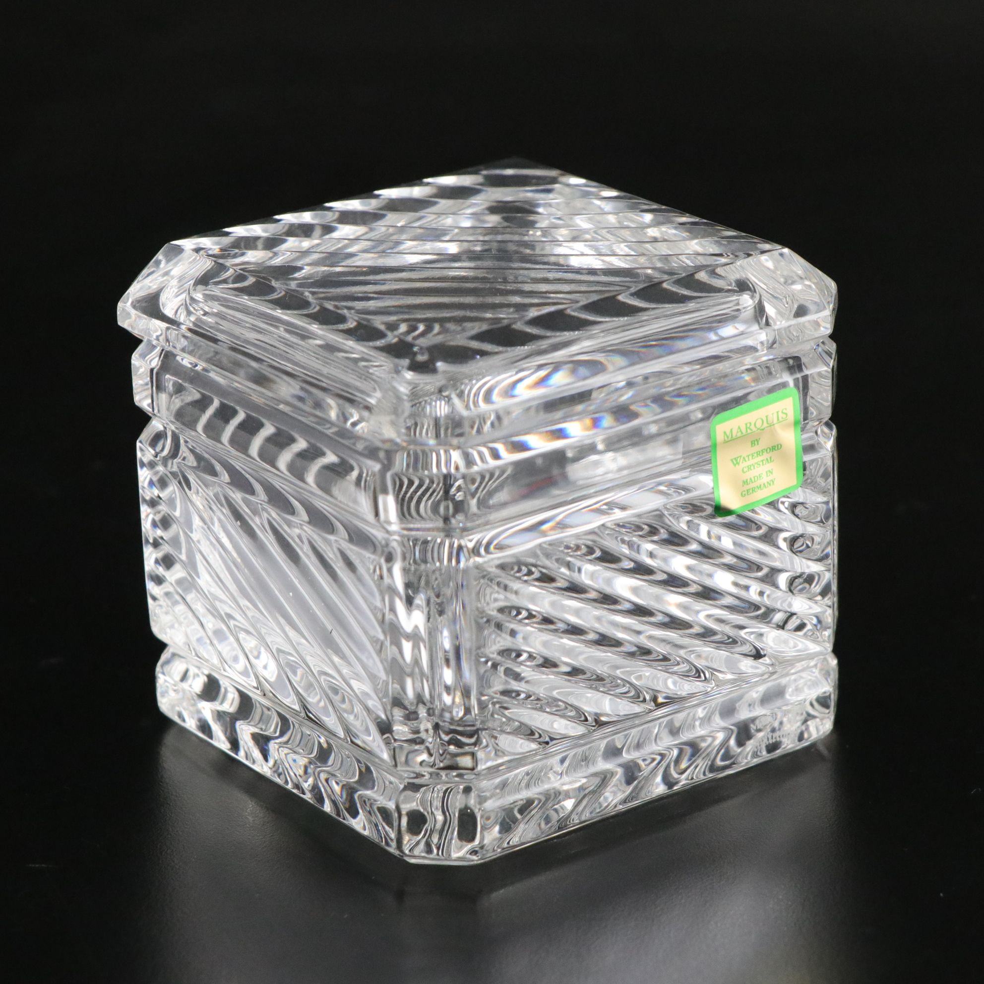 Marquis by Waterford "Siena" Lidded Box and Other Crystal Decor