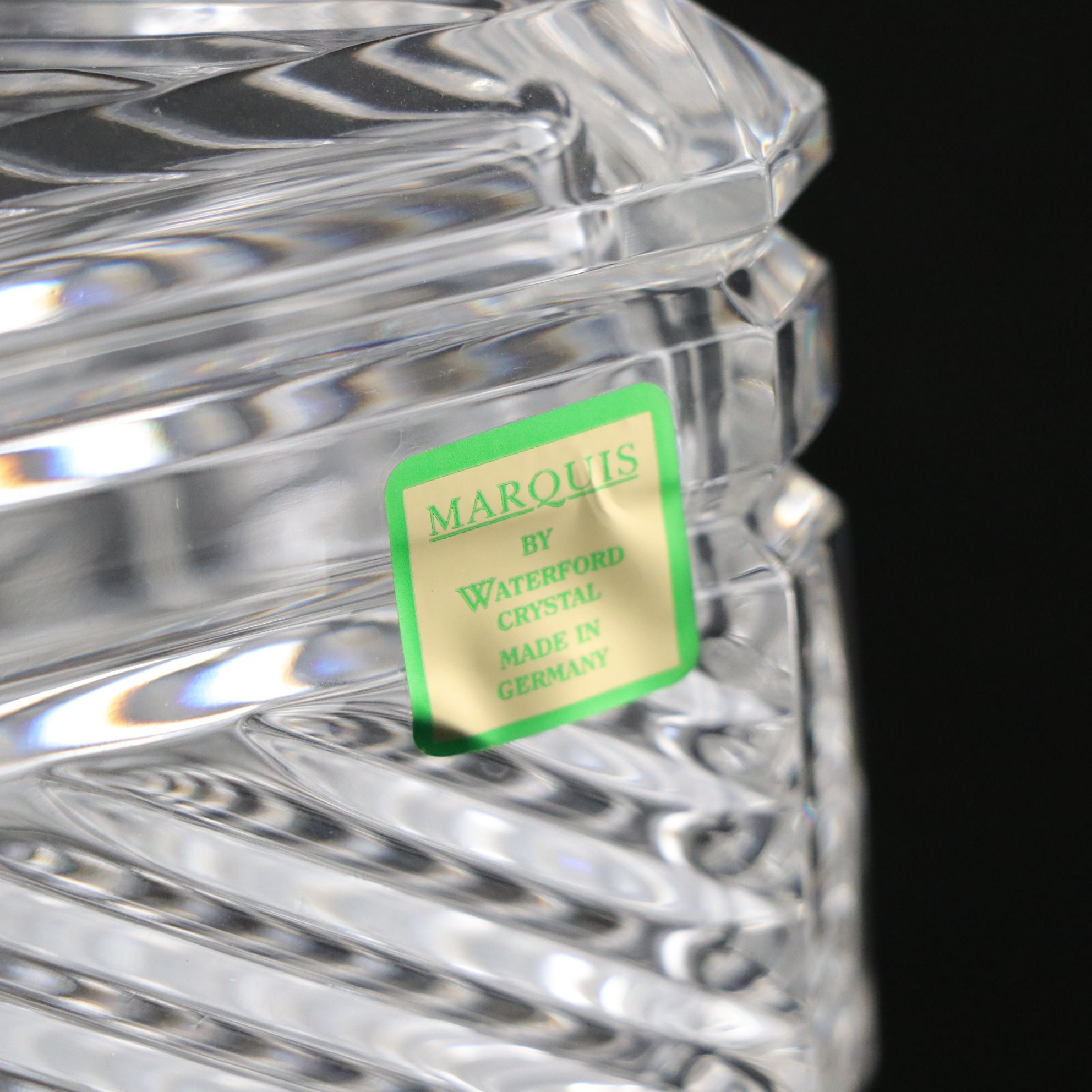 Marquis by Waterford "Siena" Lidded Box and Other Crystal Decor