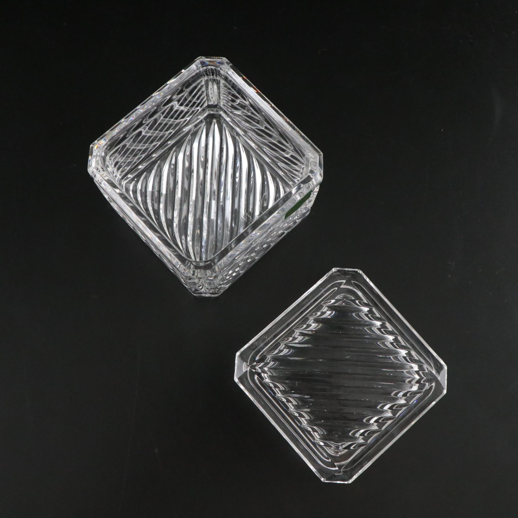 Marquis by Waterford "Siena" Lidded Box and Other Crystal Decor