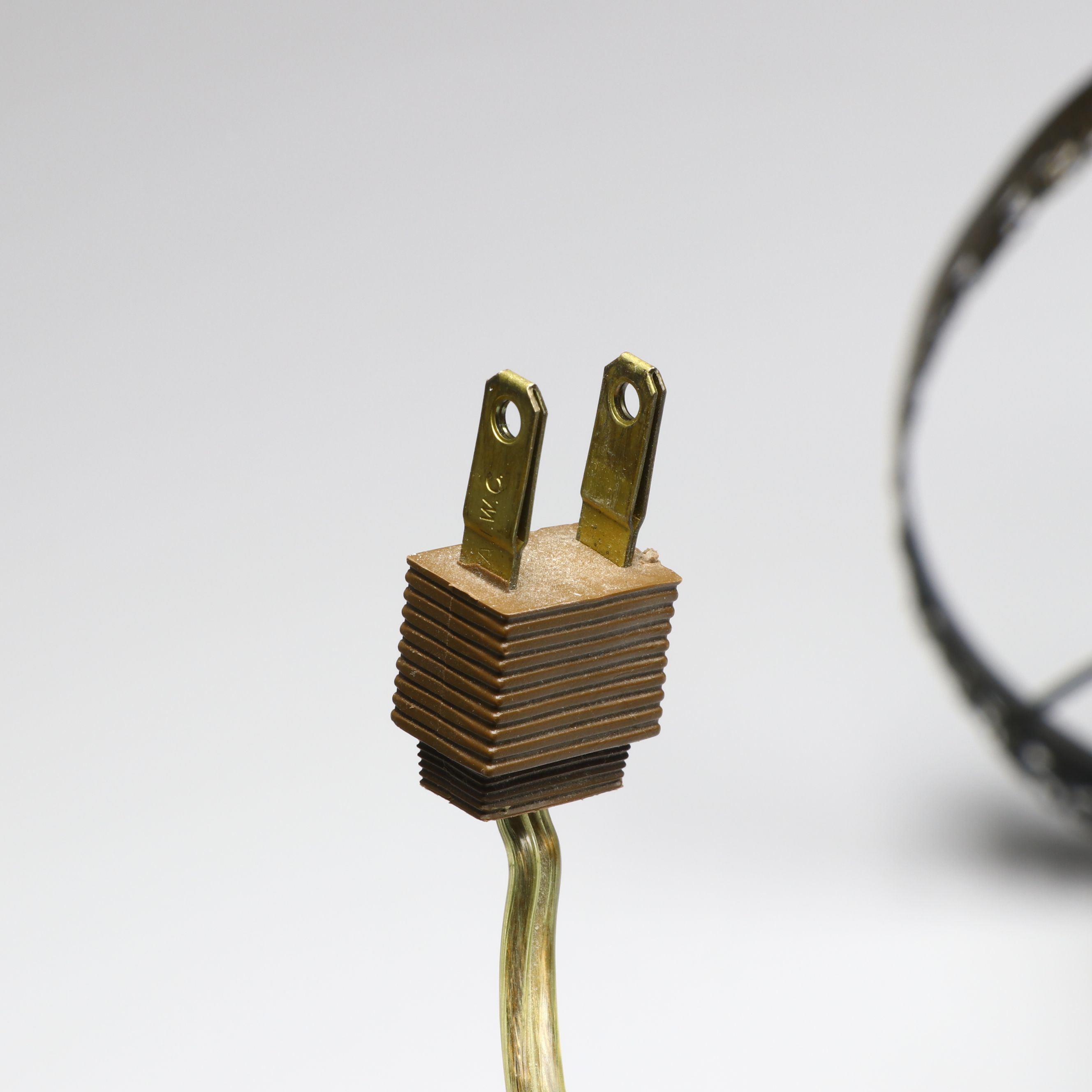 Victorian Hurricane Parlor Electric Lamp with Hand-Painted Milk Glass Shade