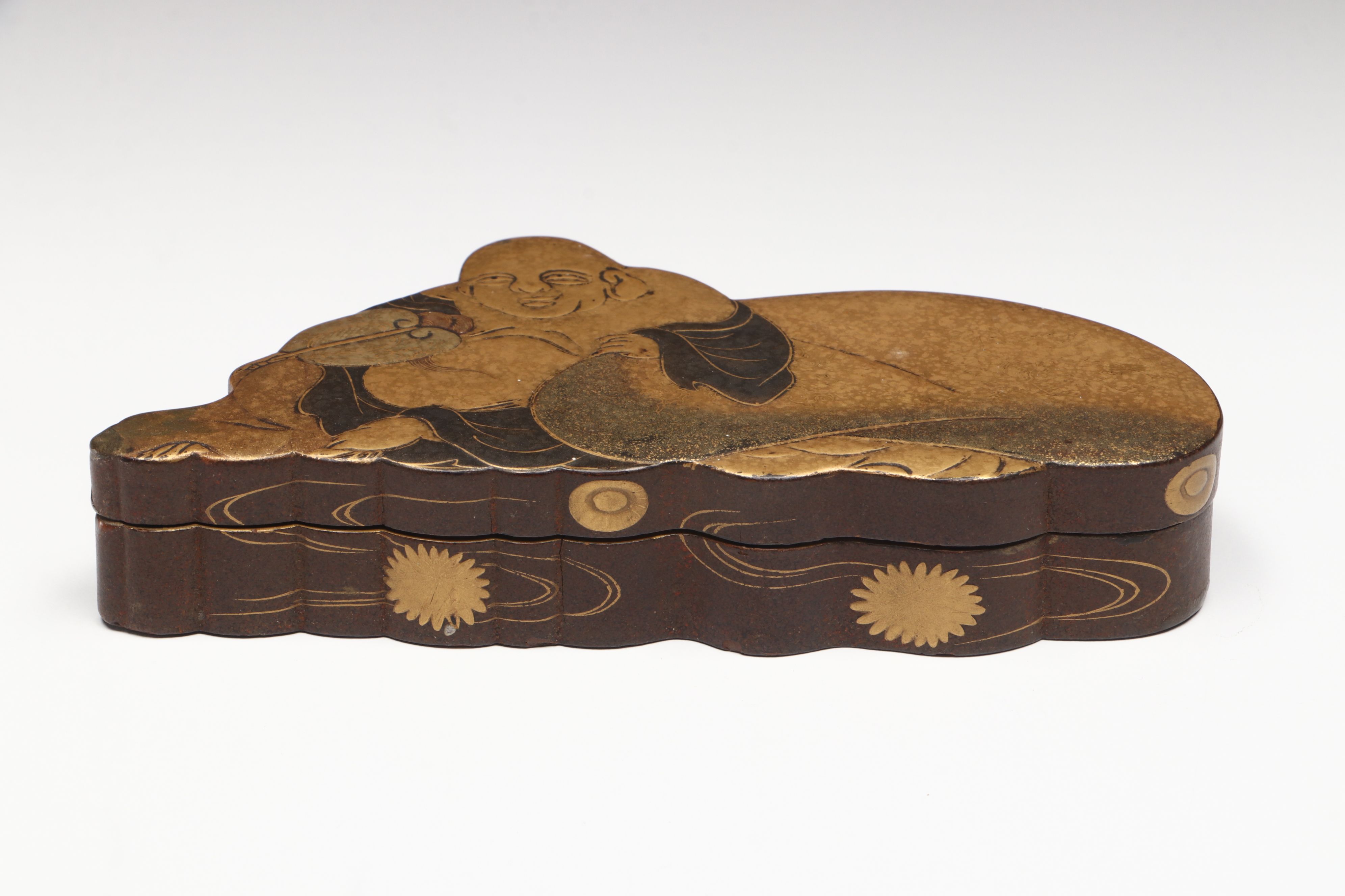 Japanese Vintage Gold Gilt Lacquer Box