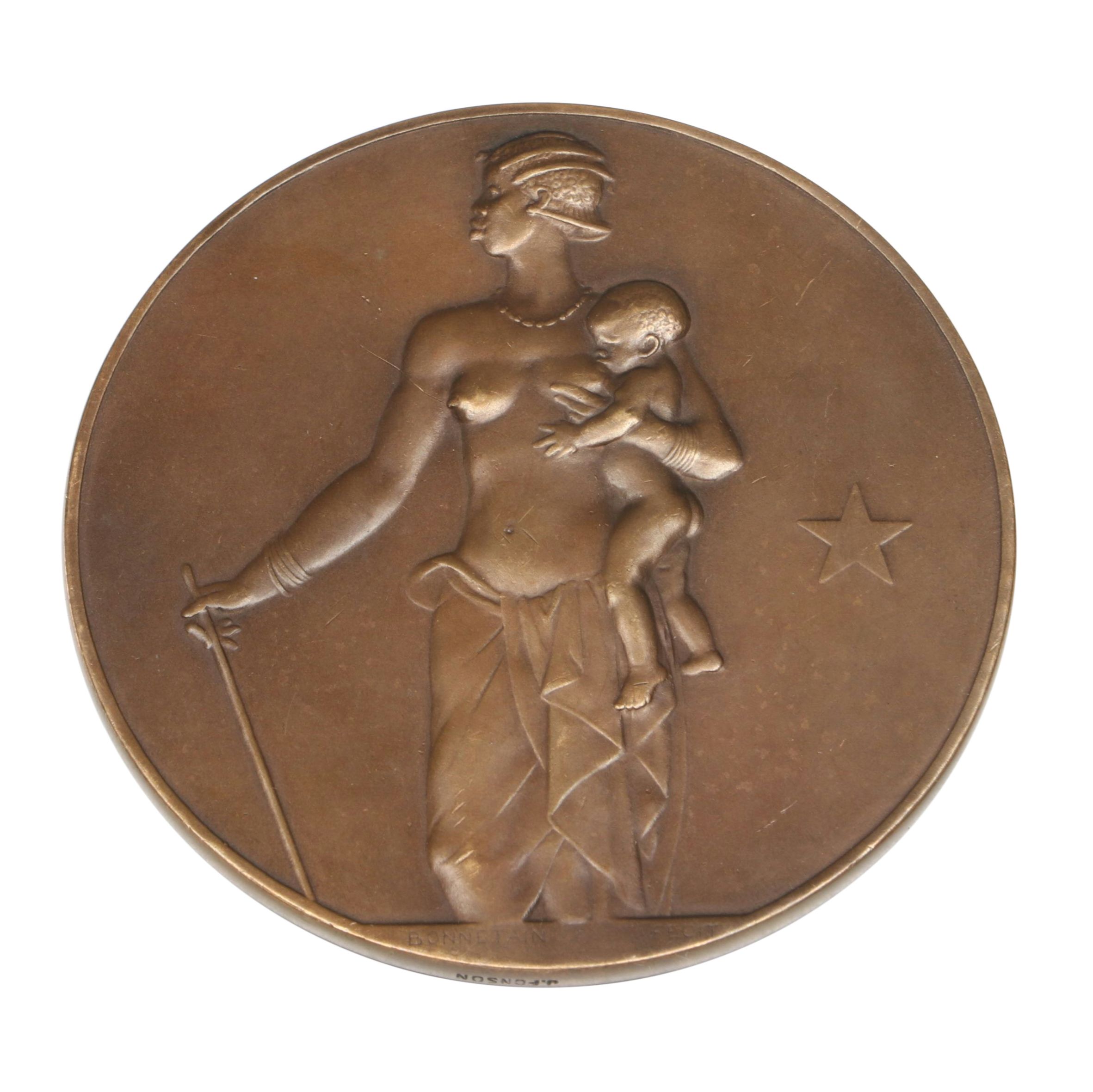 Banque du Congo Belge Bronze Commemorative Medal
