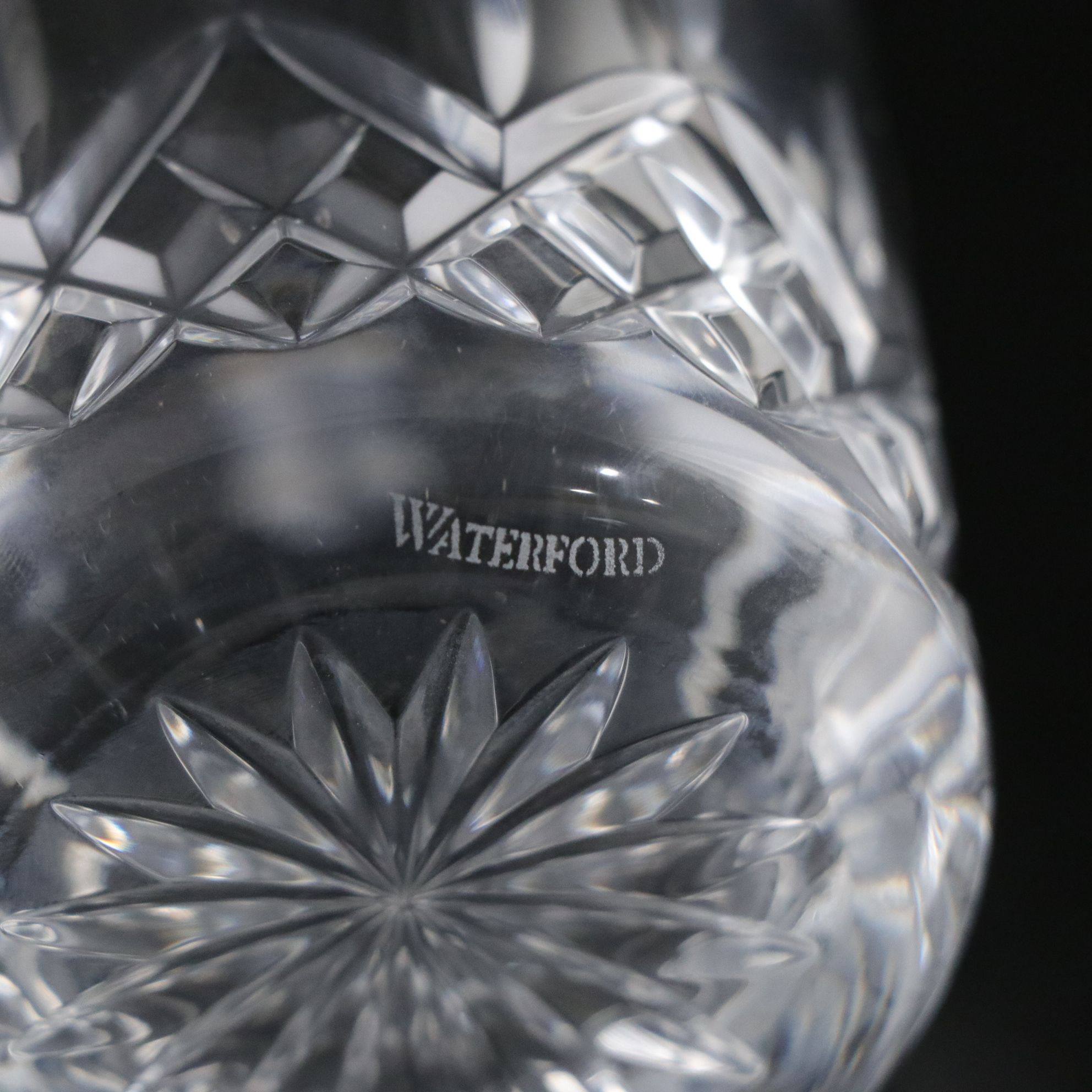 Waterford Crystal "Brookside" Double Old Fashion Glasses and "Lismore" Tumblers