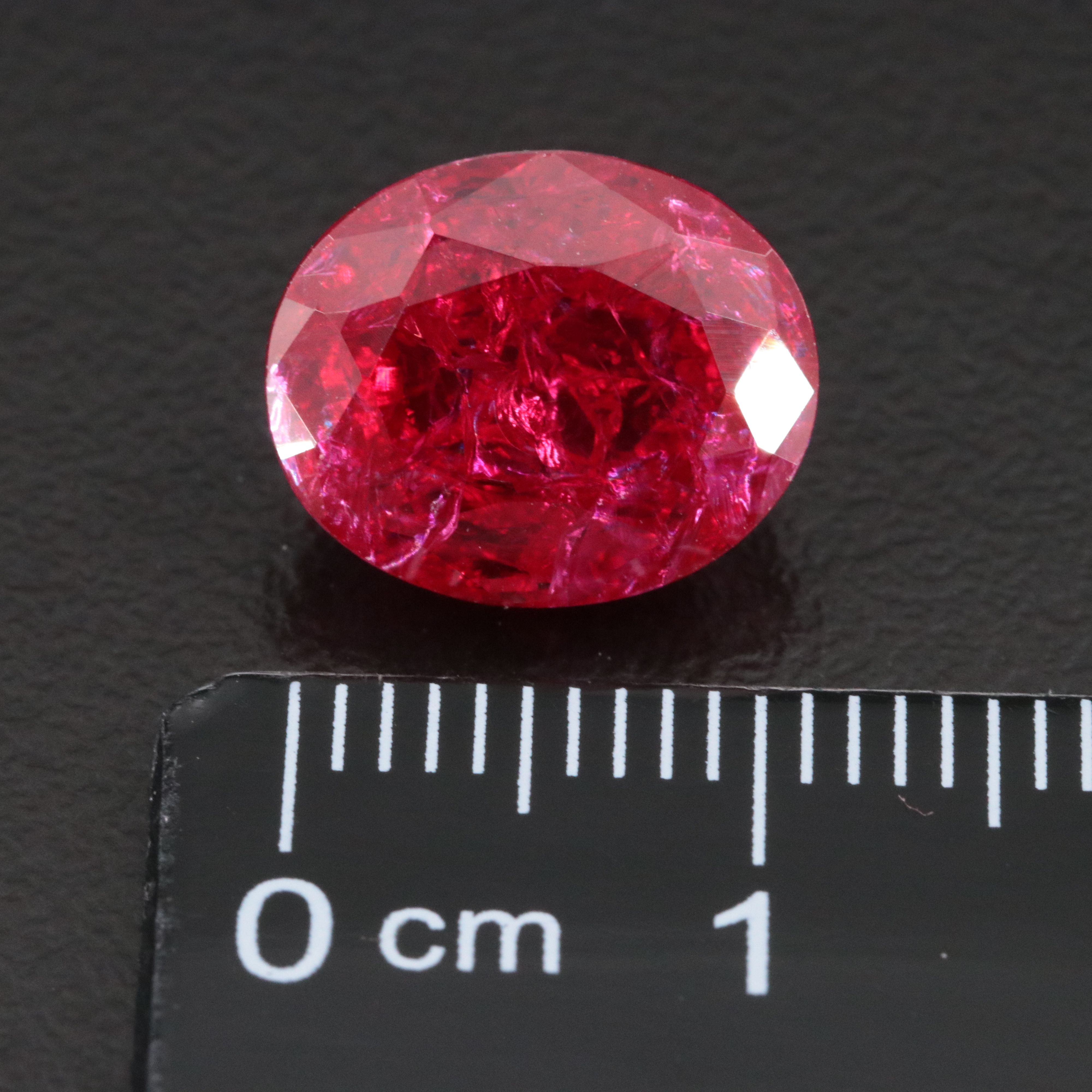 Loose 7.17 CT Lab Grown Ruby