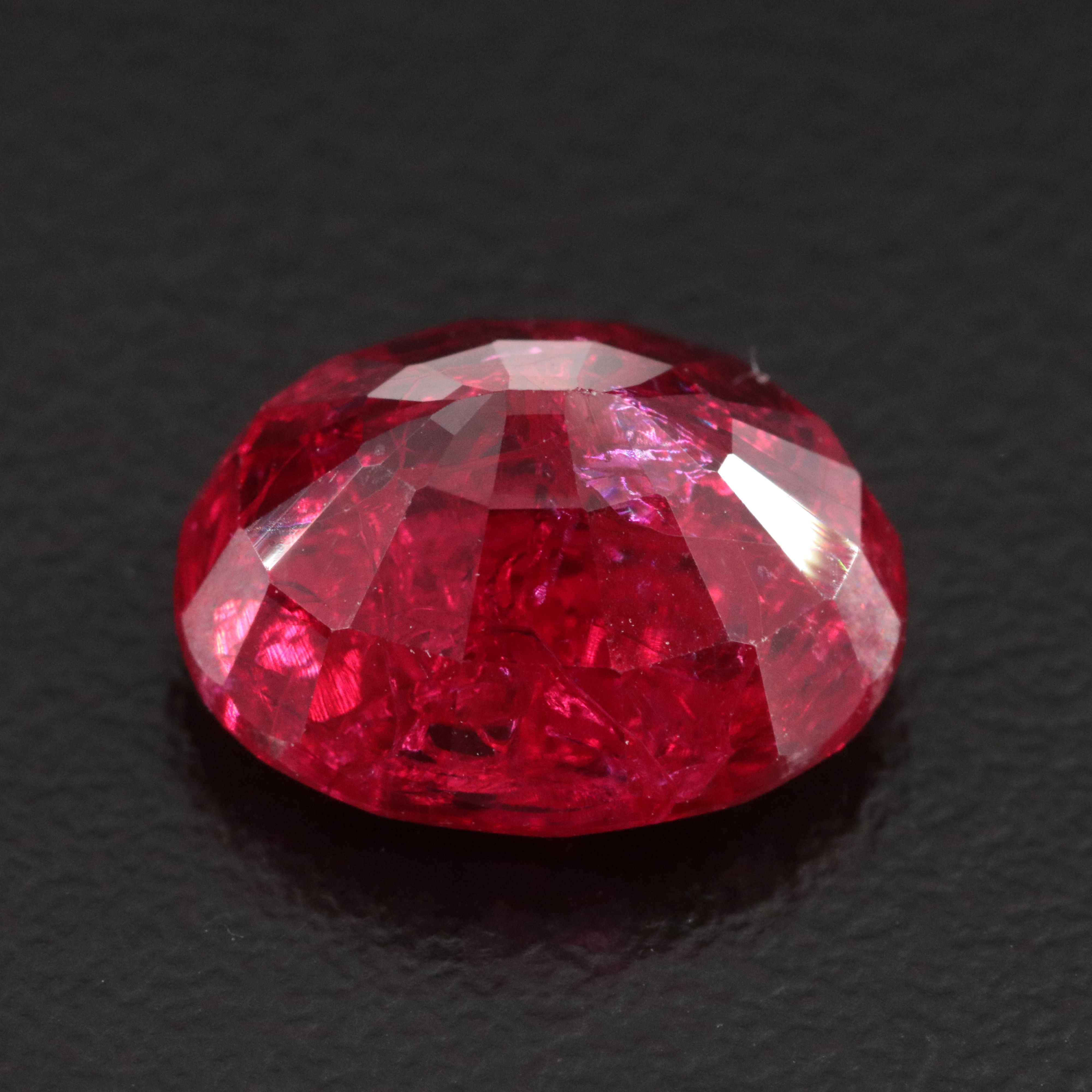 Loose 7.17 CT Lab Grown Ruby