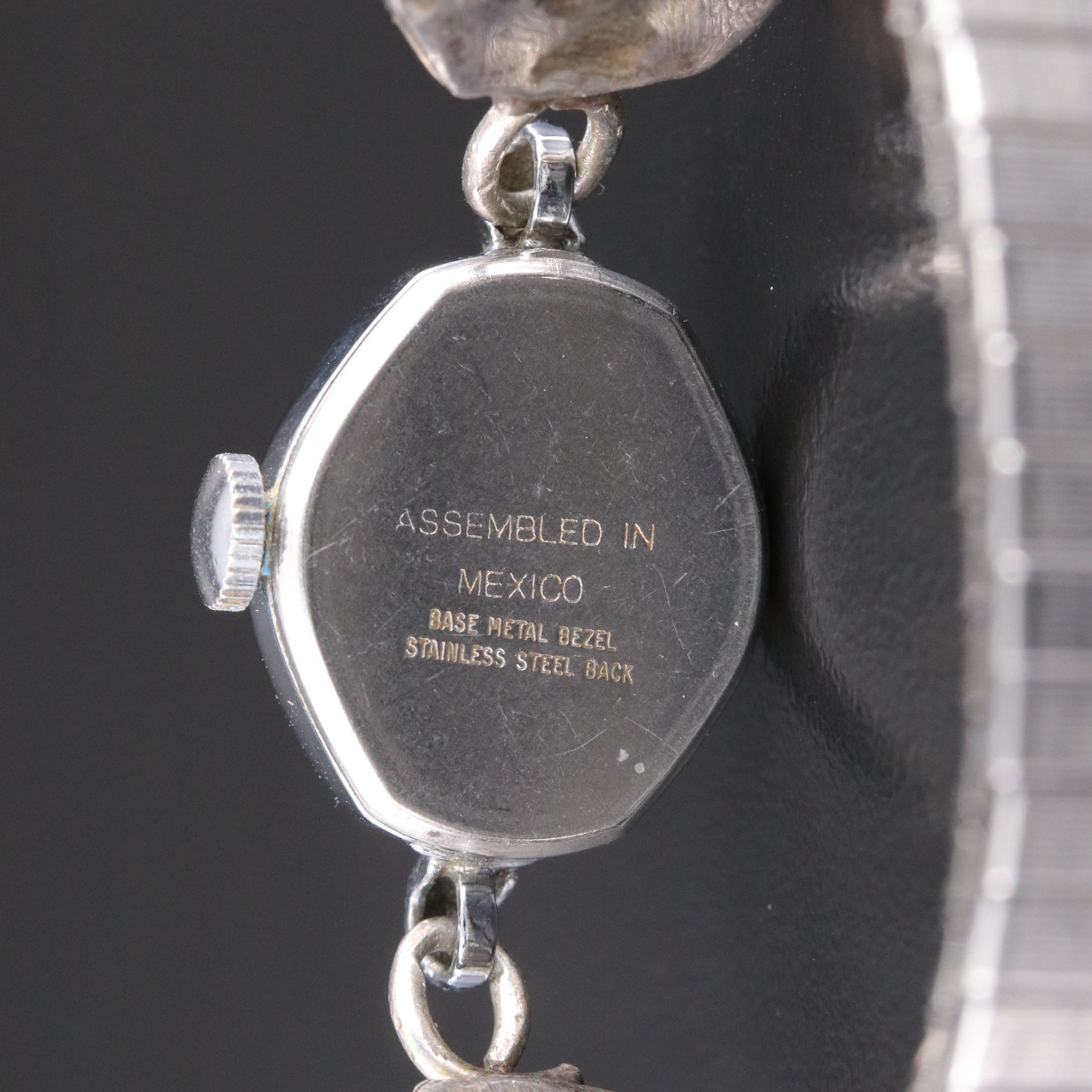 Timex Mother-of-Pearl and Sterling Stem Wind Watch