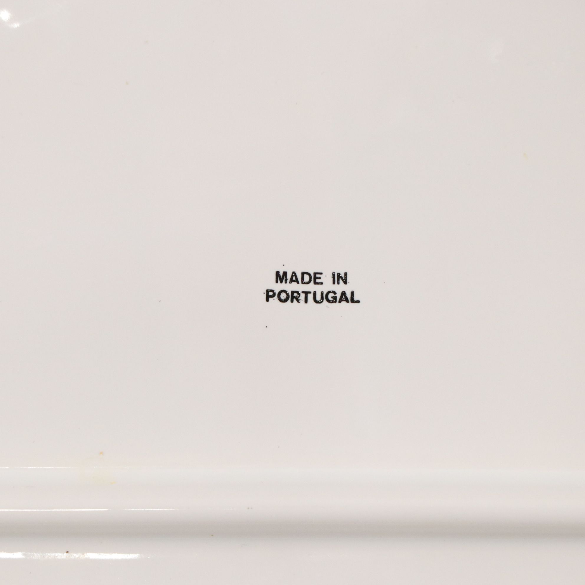 Portuguese Majolica Seafood Serving Platter with Ironstone Bowls & Divided Dish