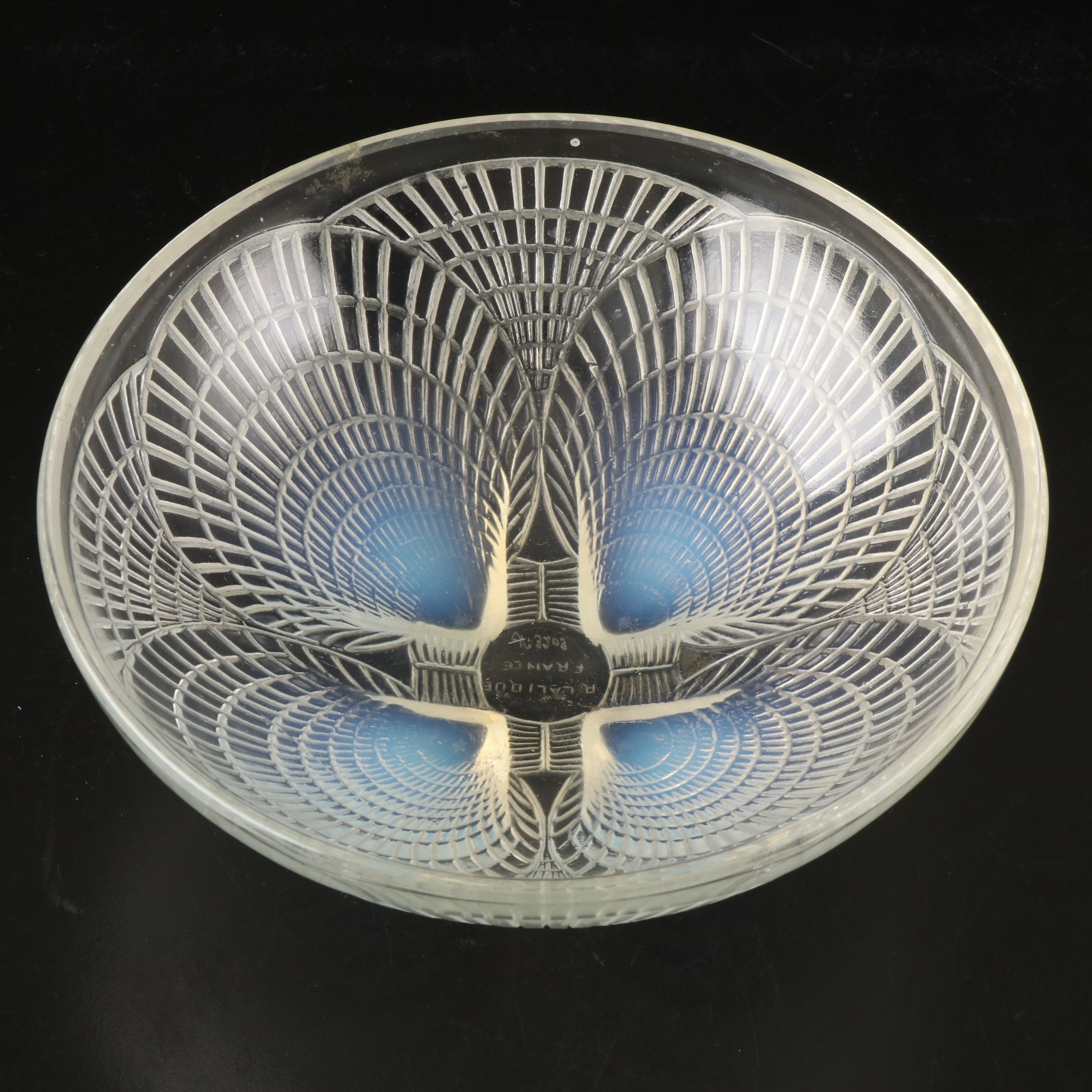 René Lalique "Coquilles" Frosted and Clear Crystal Bowl