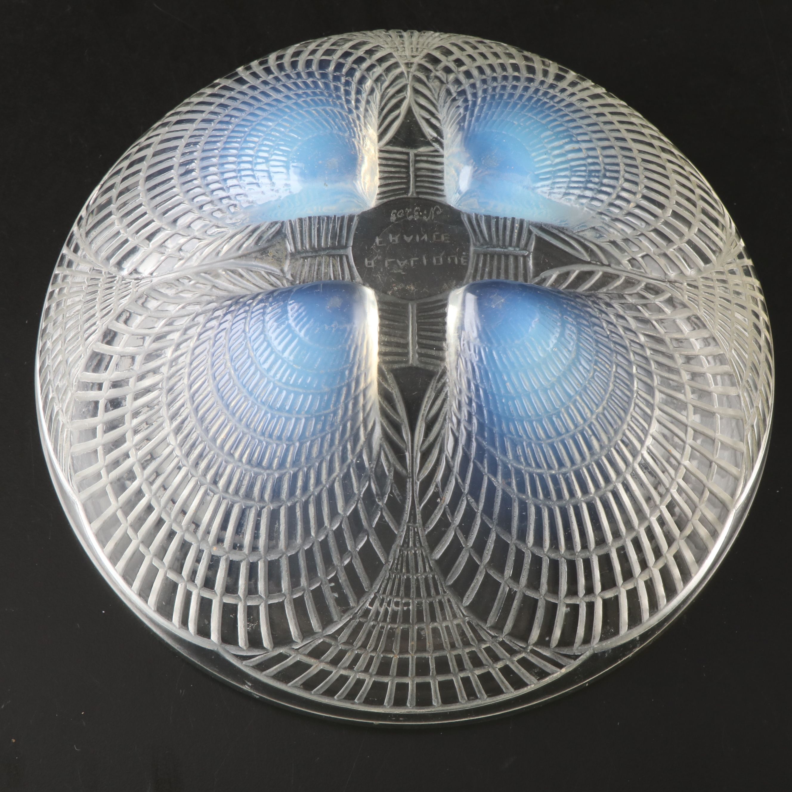 René Lalique "Coquilles" Frosted and Clear Crystal Bowl