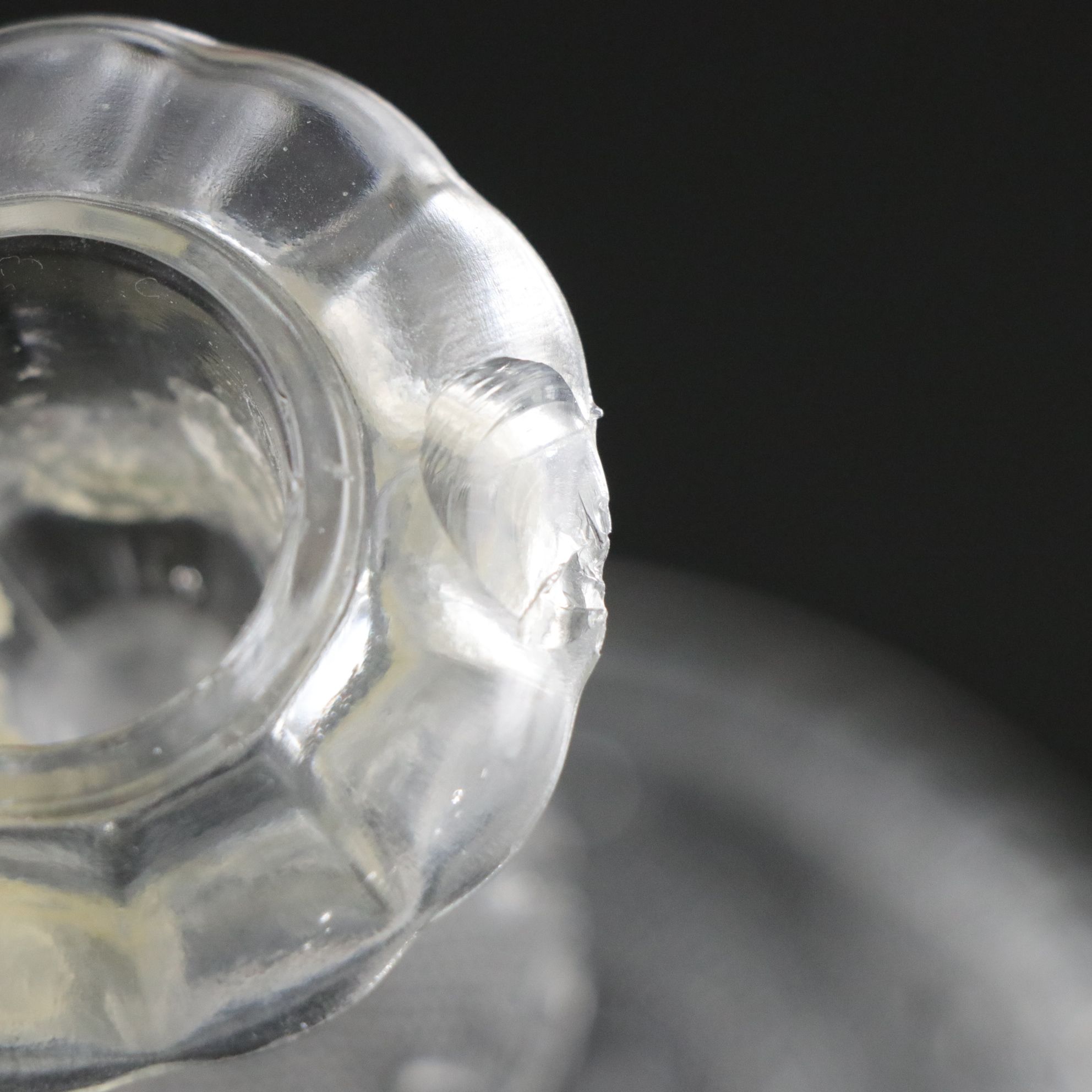 Tiara "Sandwich Clear" Candle Holders with Other Crystal Serveware