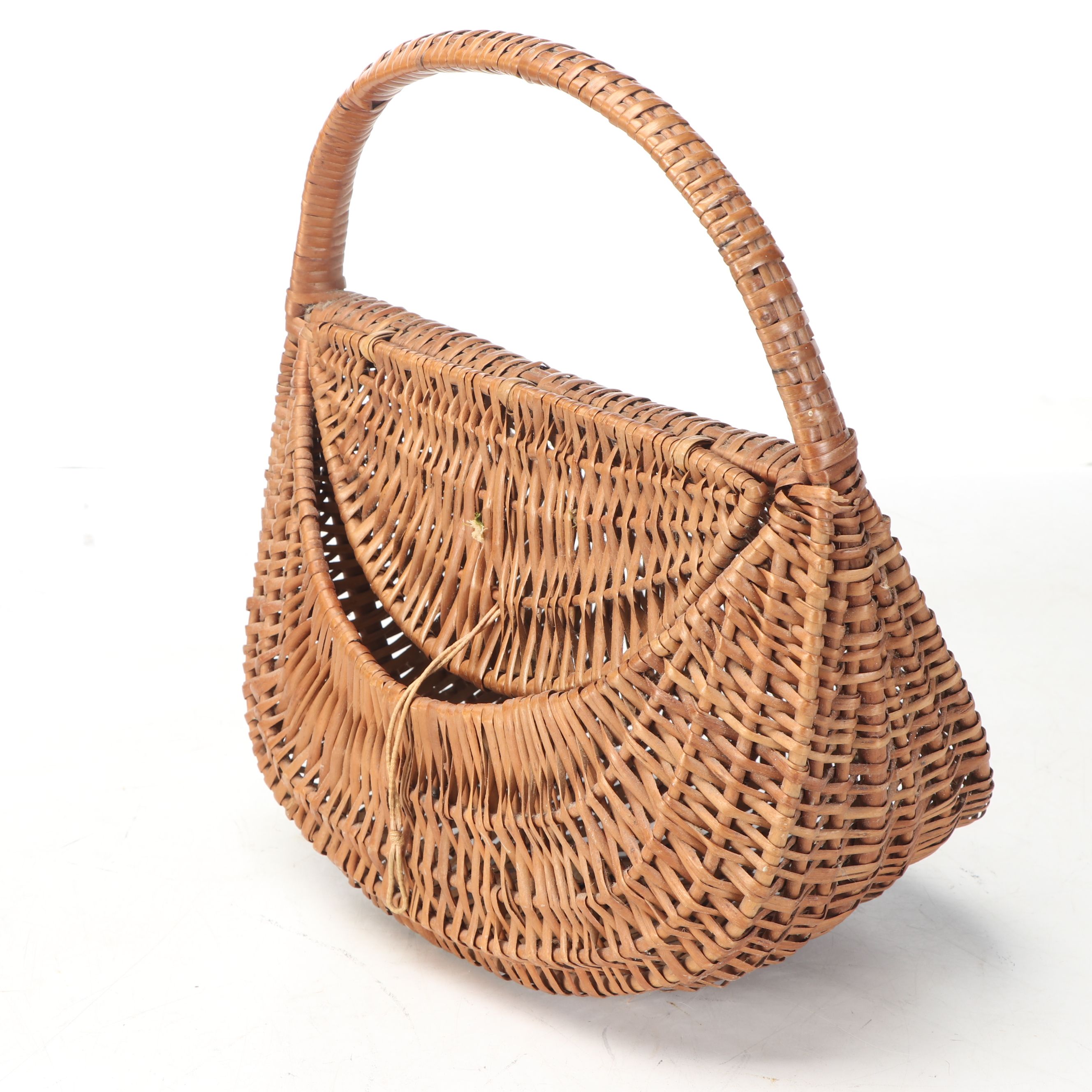 Firkin Bucket with Woven Lidded Picnic Basket and More Baskets