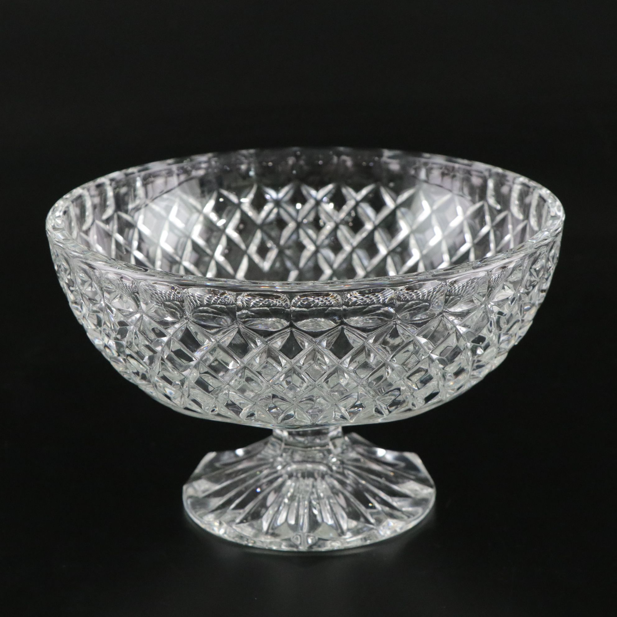 Tiara "Sandwich Clear" Candle Holders with Other Crystal Serveware