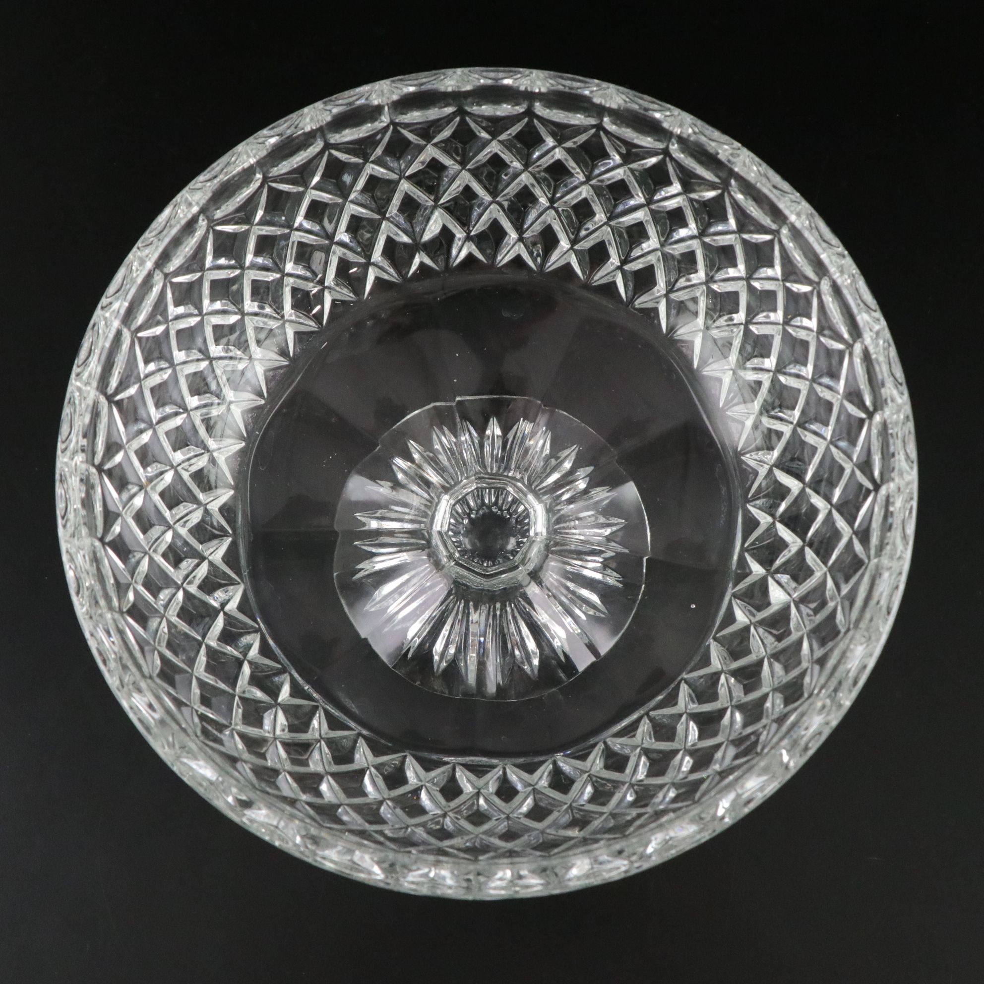 Tiara "Sandwich Clear" Candle Holders with Other Crystal Serveware