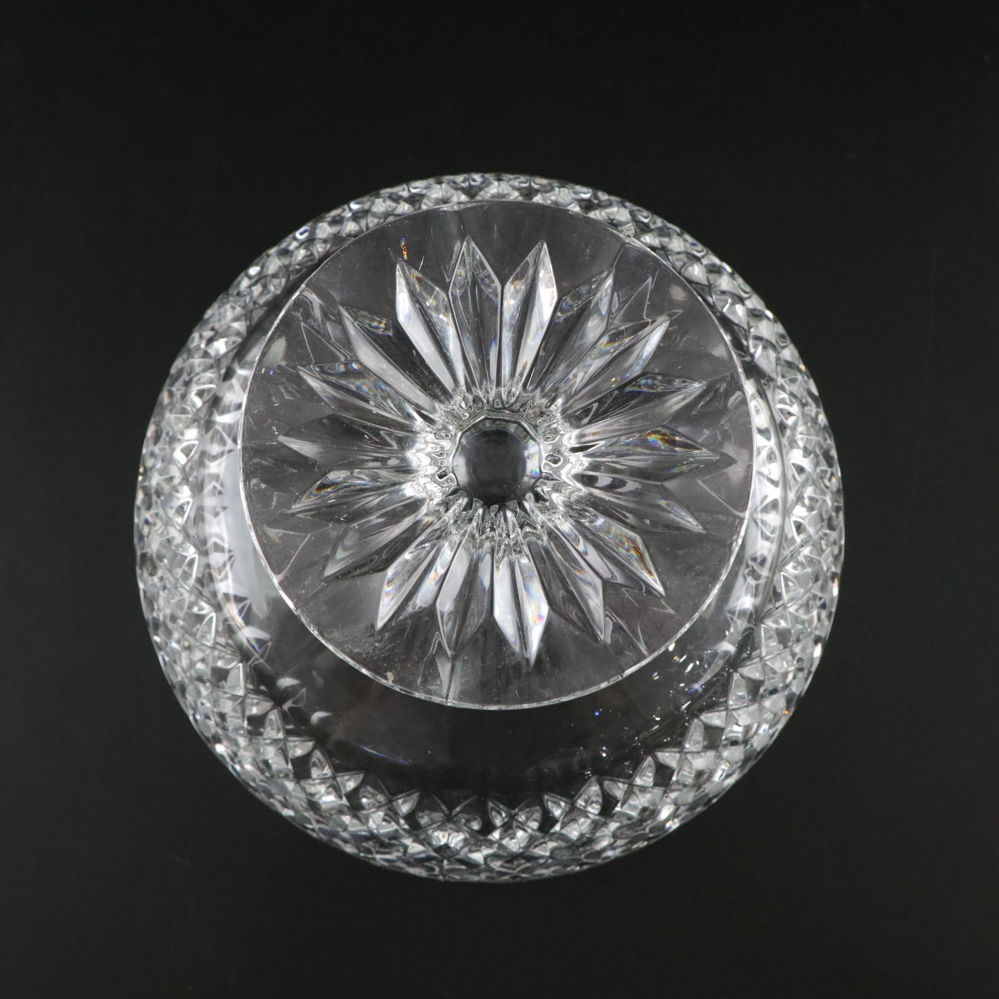 Tiara "Sandwich Clear" Candle Holders with Other Crystal Serveware