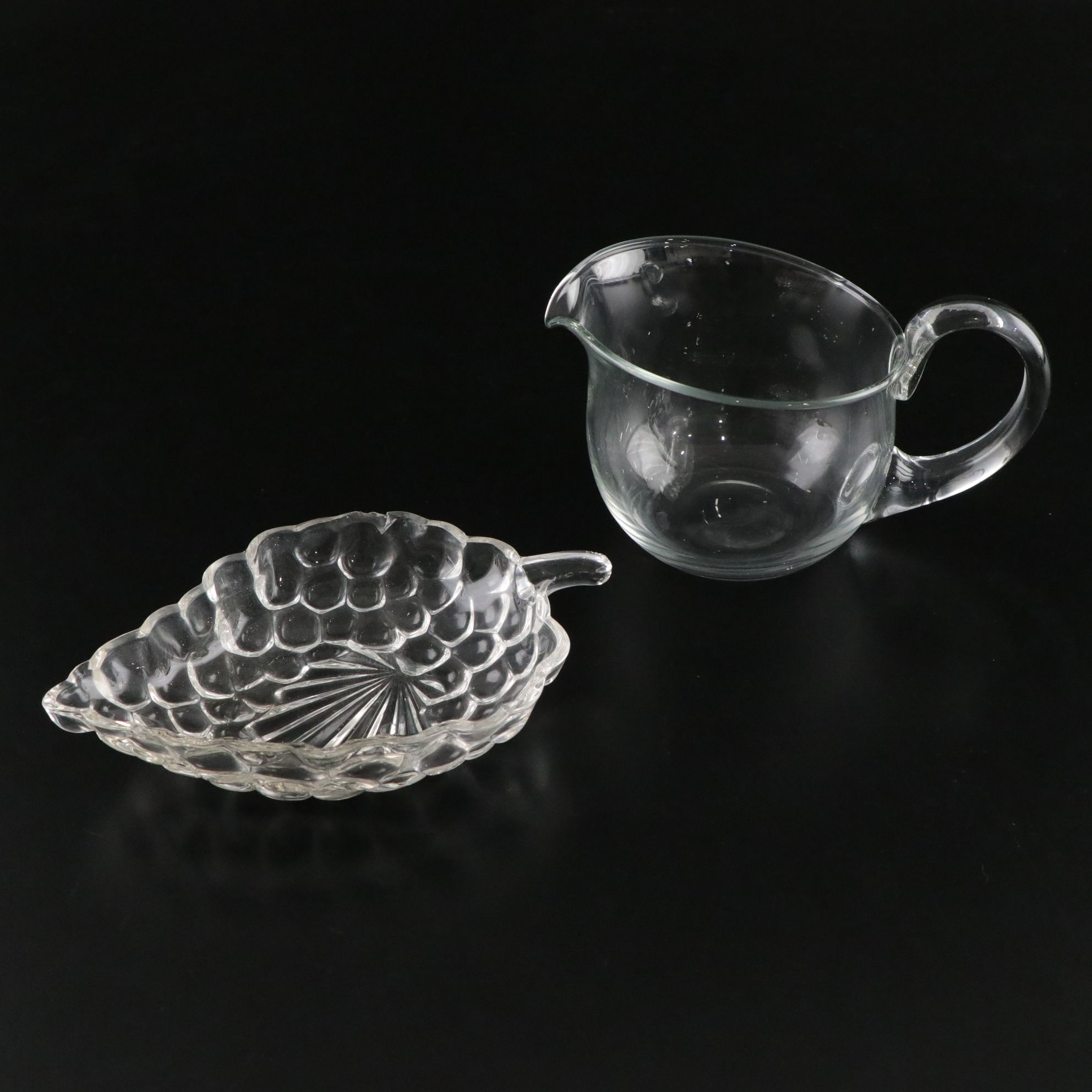 Tiara "Sandwich Clear" Candle Holders with Other Crystal Serveware