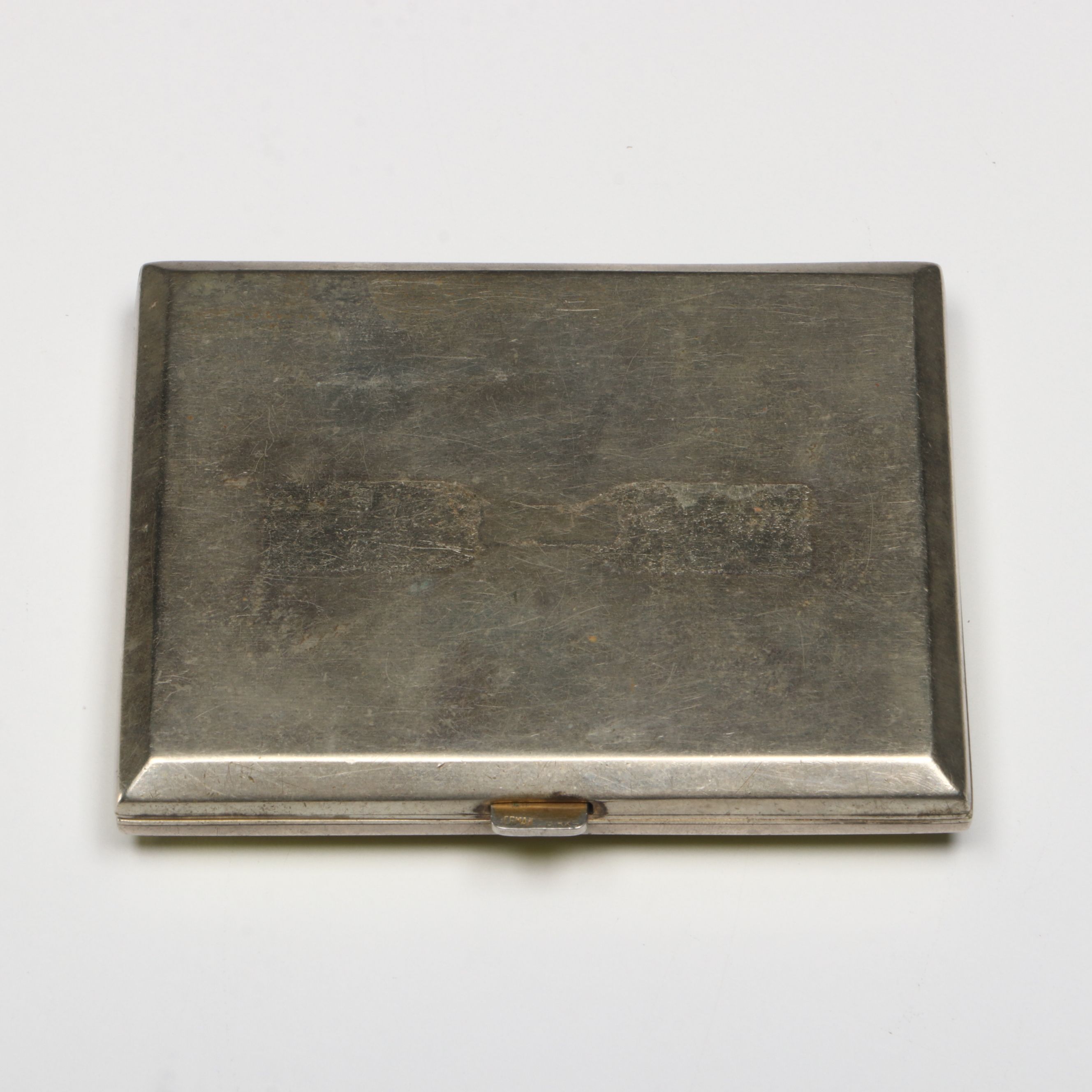 Birks Mid Century Modern Guilloche Enameled Cigarette Case