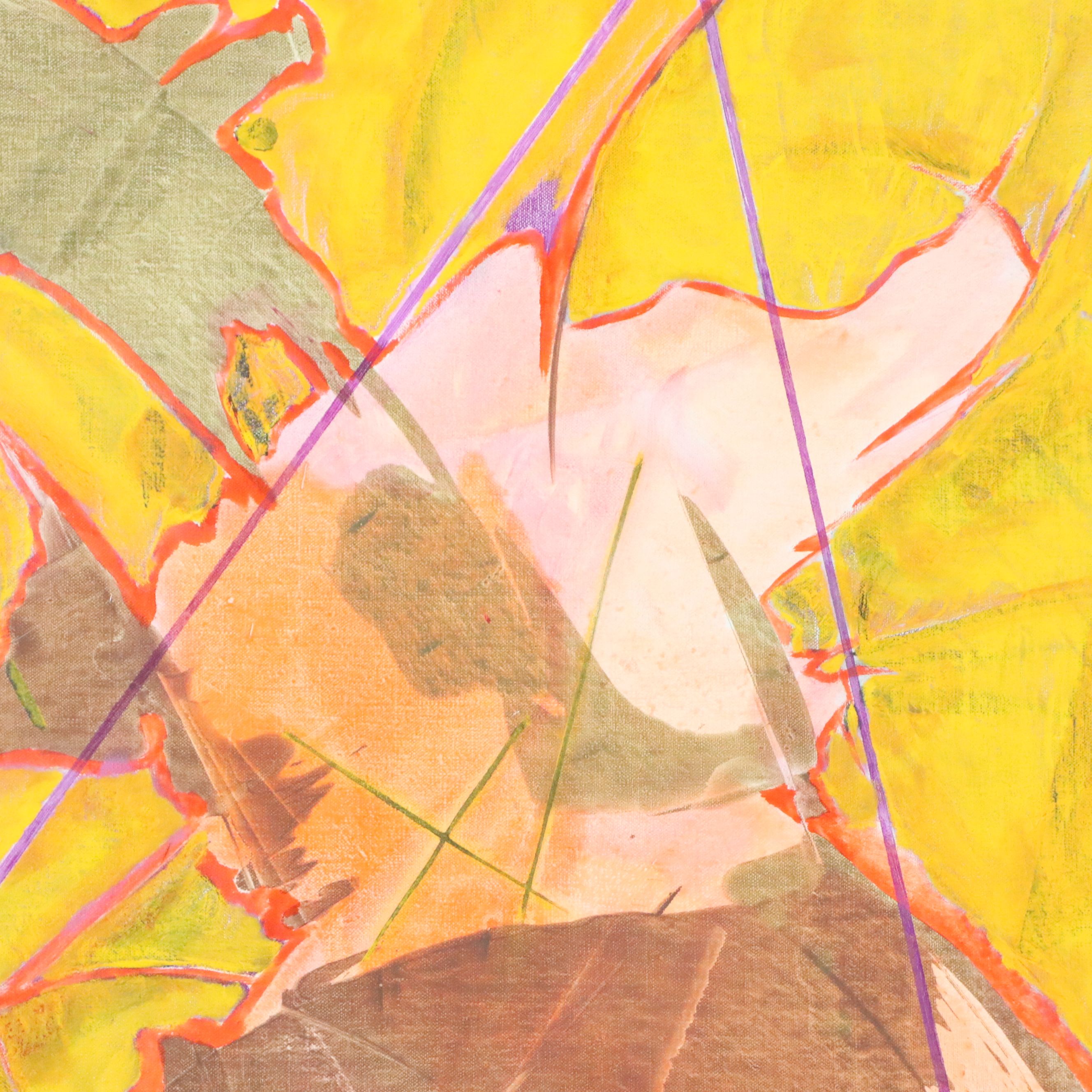 Ricardo Morín Abstract Oil Painting "Triangulation 29," 2007-08