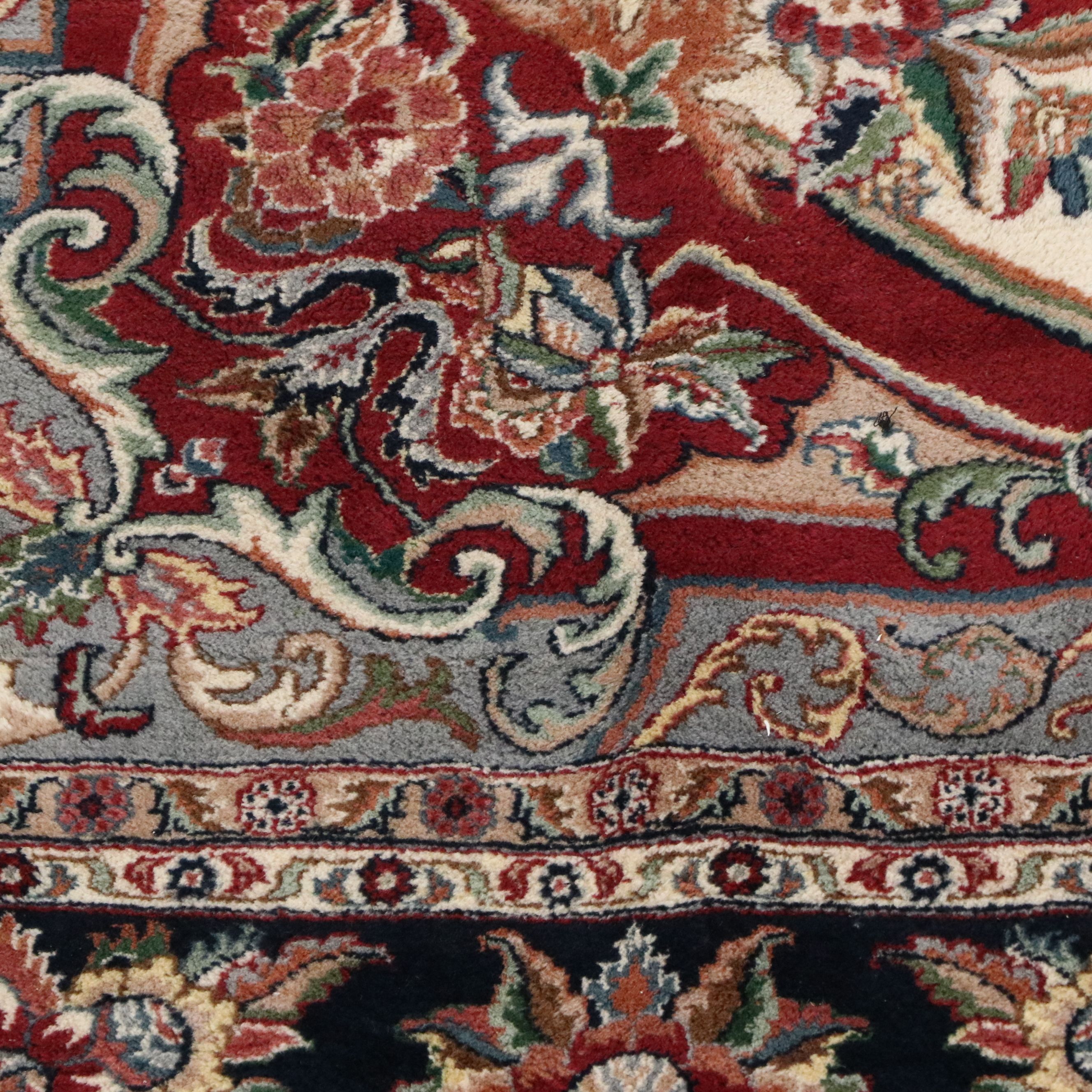 8'10 x 12'10 Hand-Knotted Persian Tabriz Room-Sized Rug