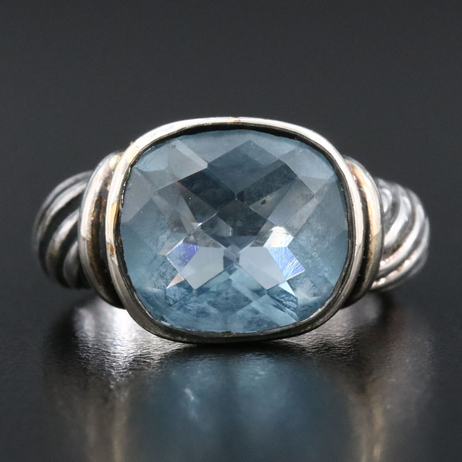 Sterling Glass Ring