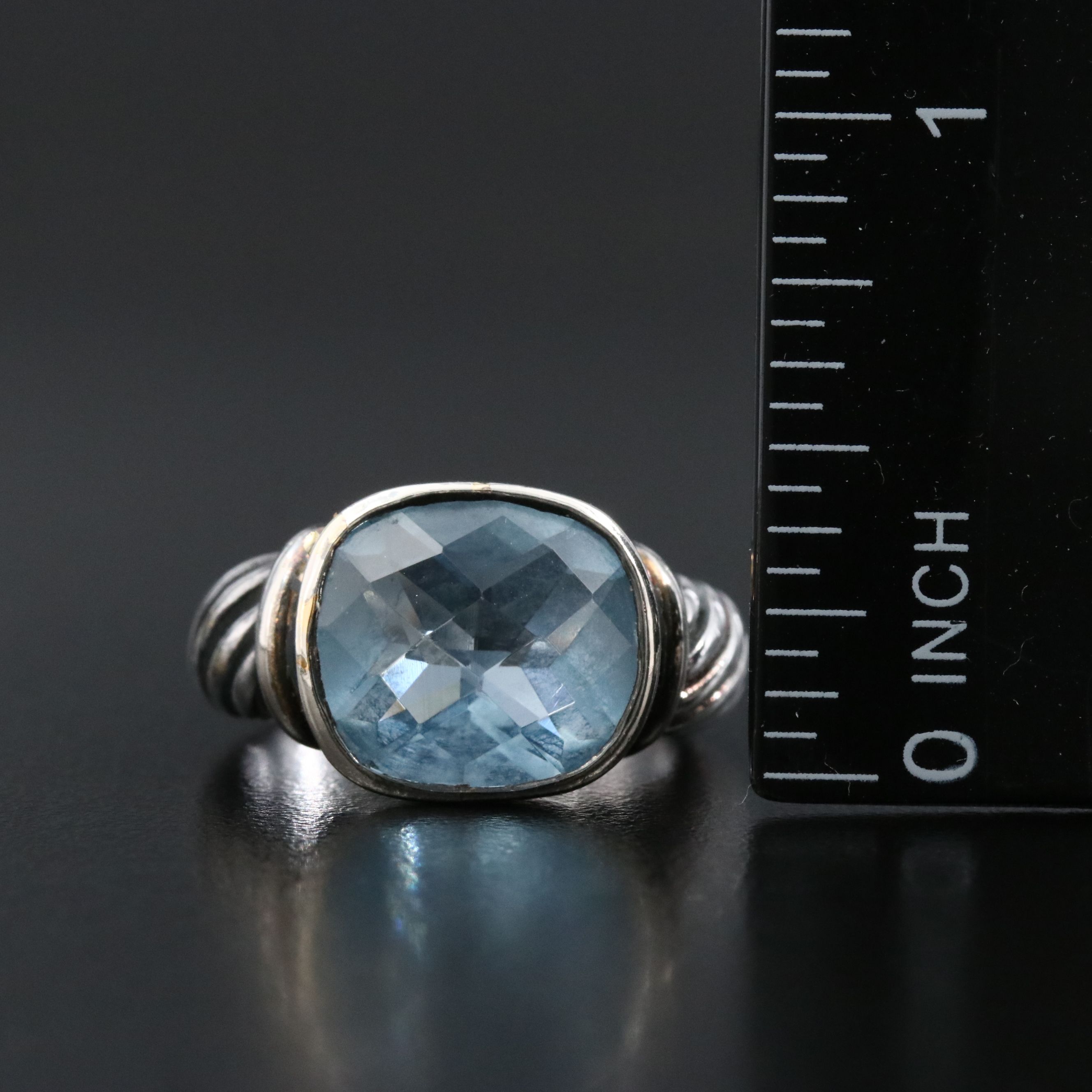 Sterling Glass Ring