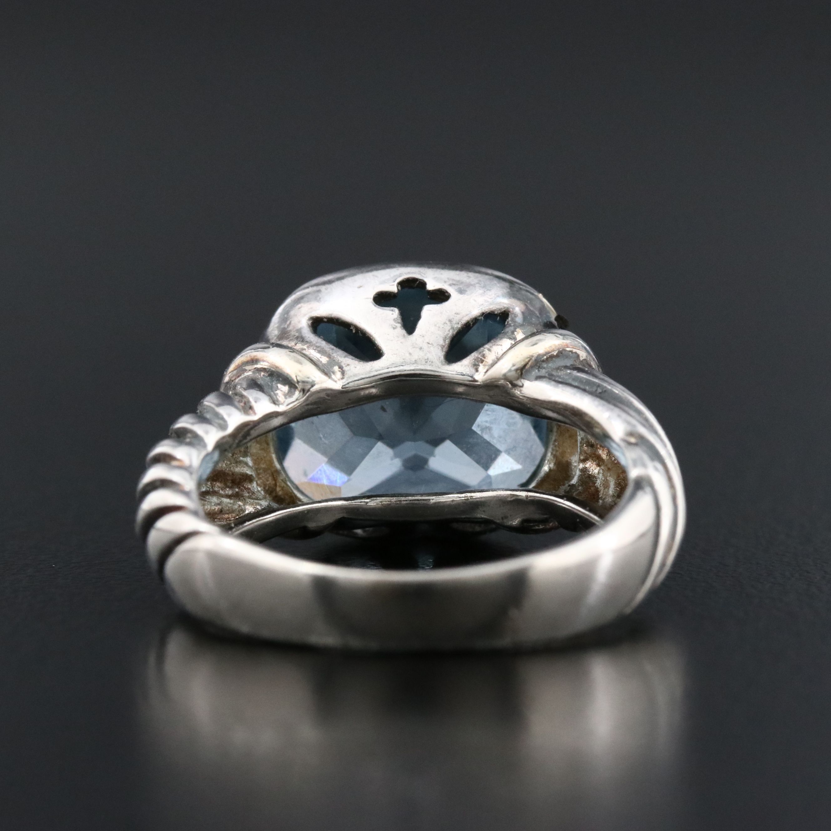 Sterling Glass Ring