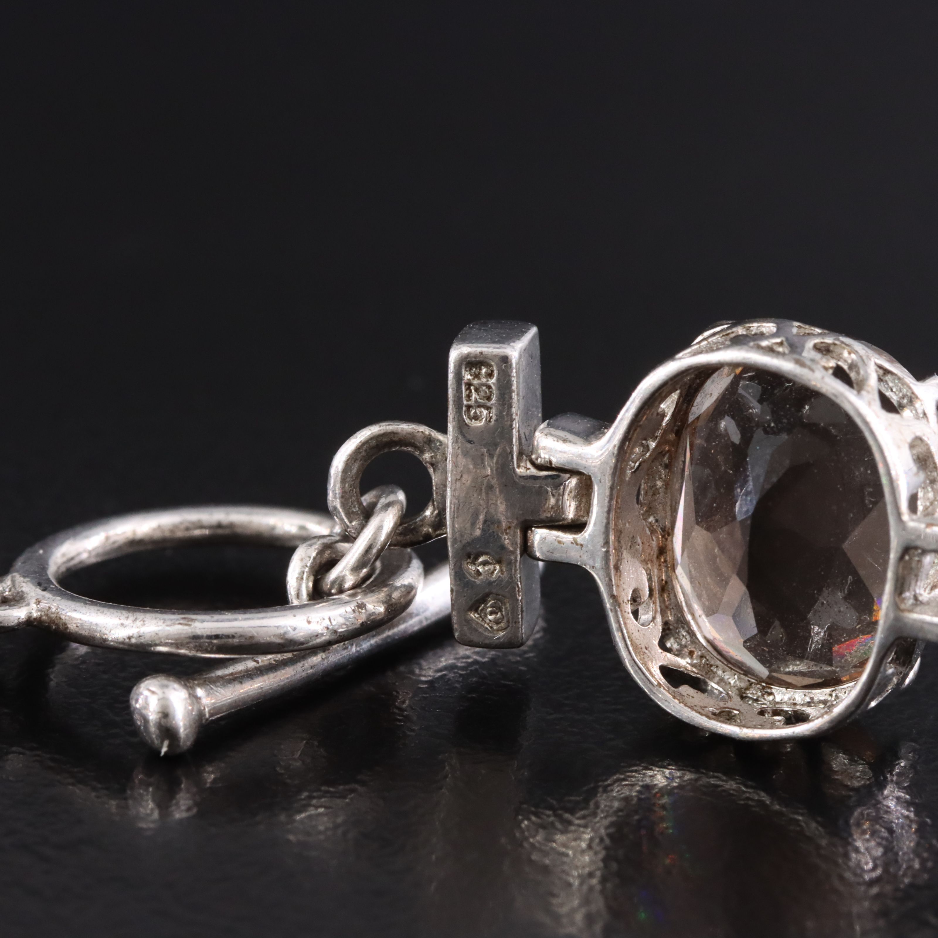 Sterling Smoky Quartz Bracelet