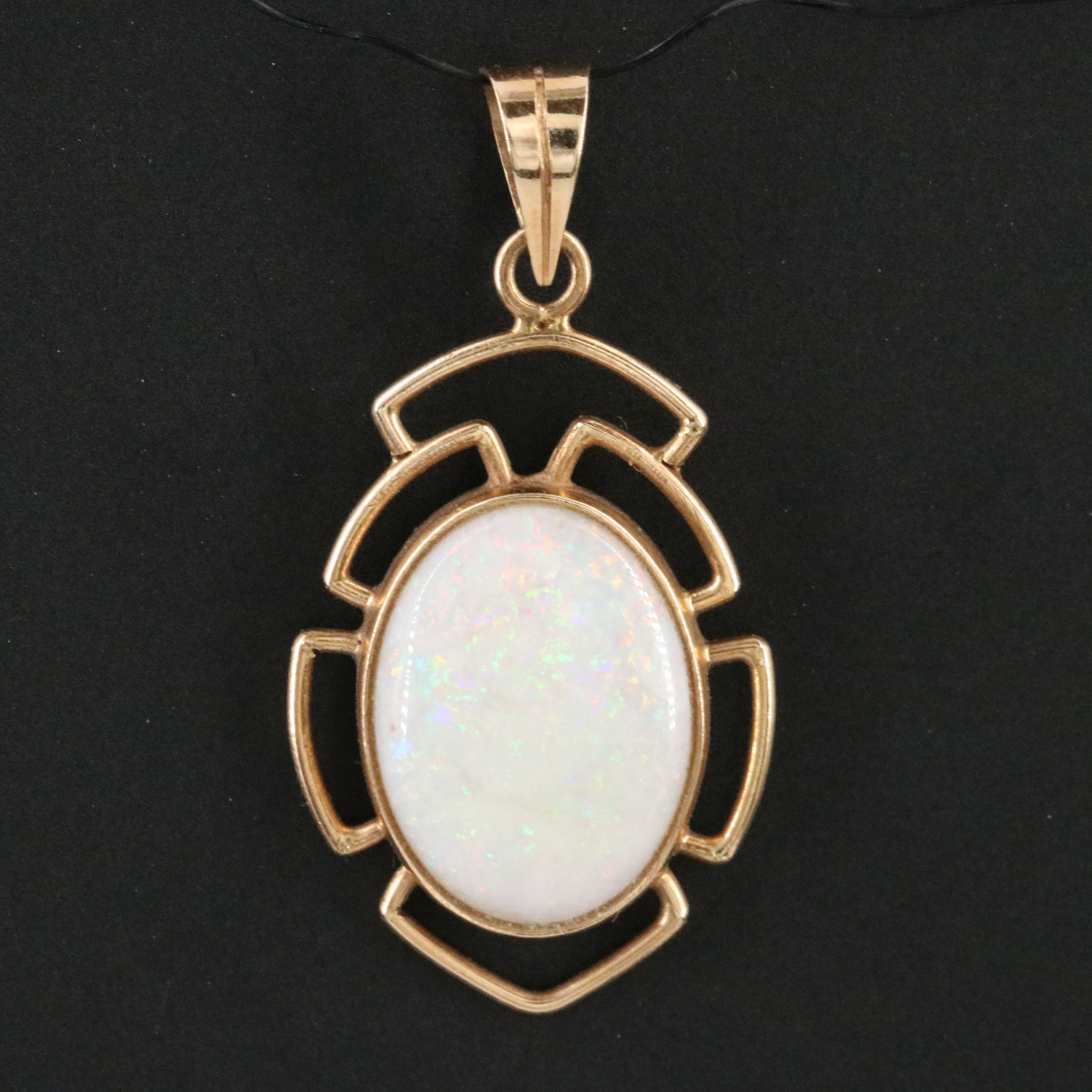 14K Opal Pendant