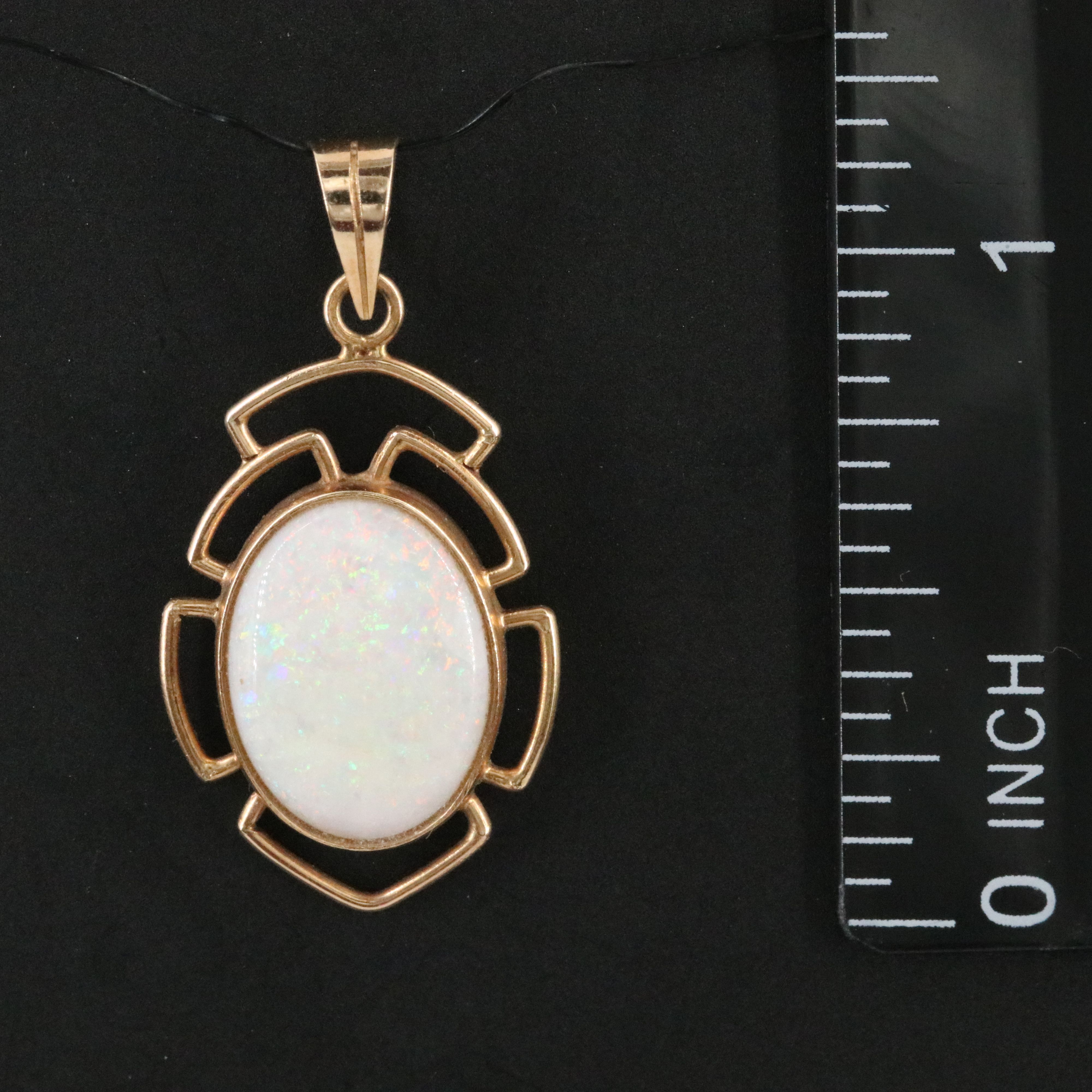 14K Opal Pendant