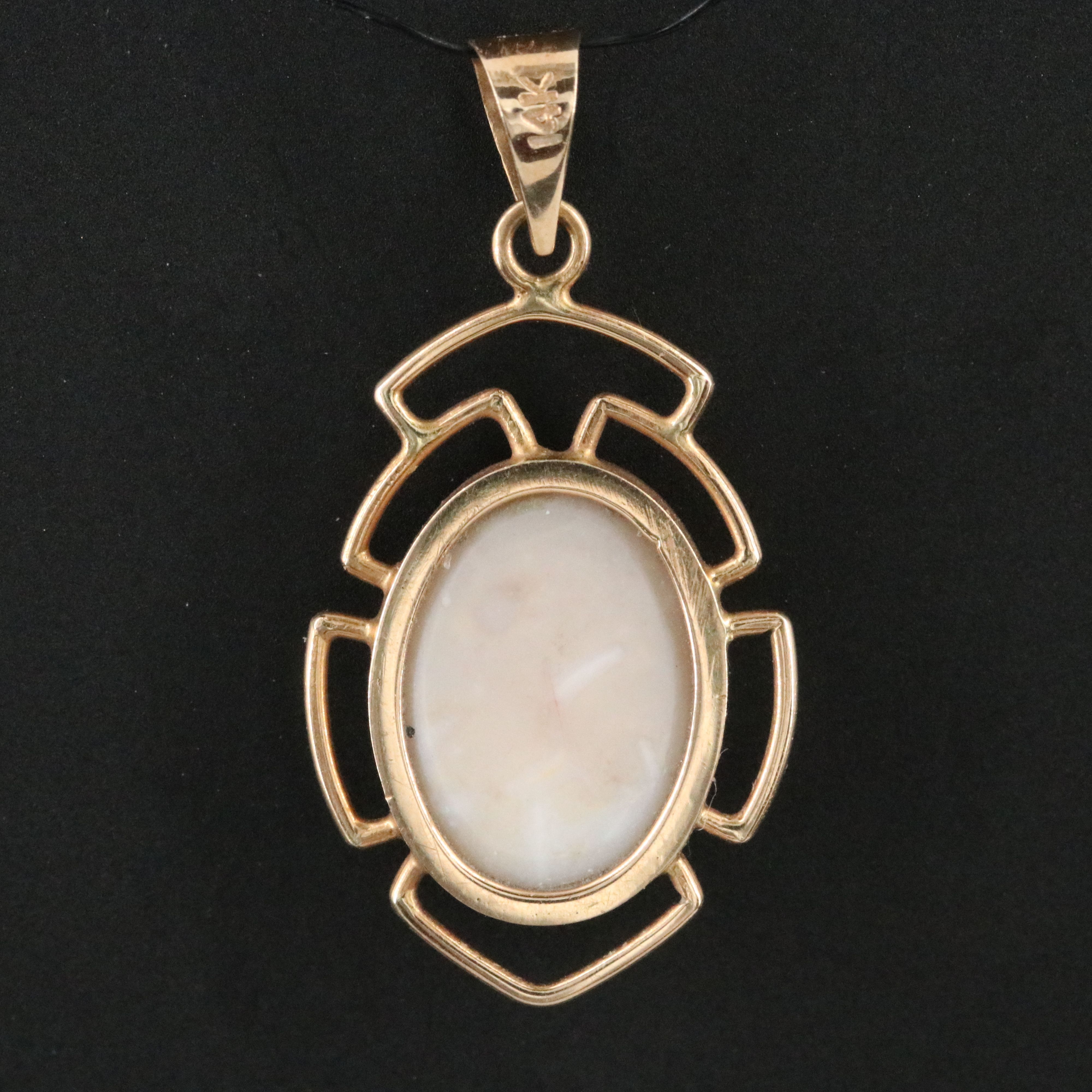 14K Opal Pendant