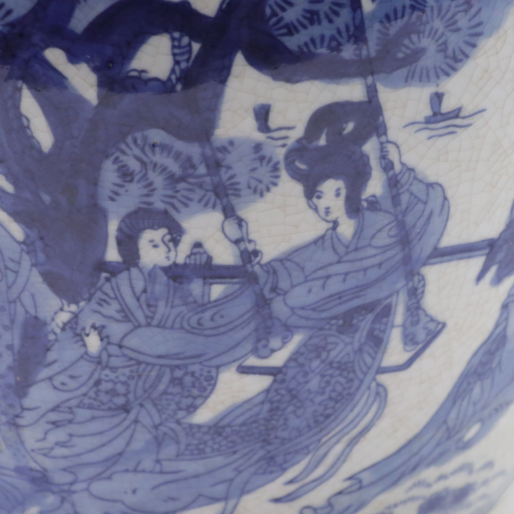 Chinese Blue and White Porcelain Fishbowl Planter