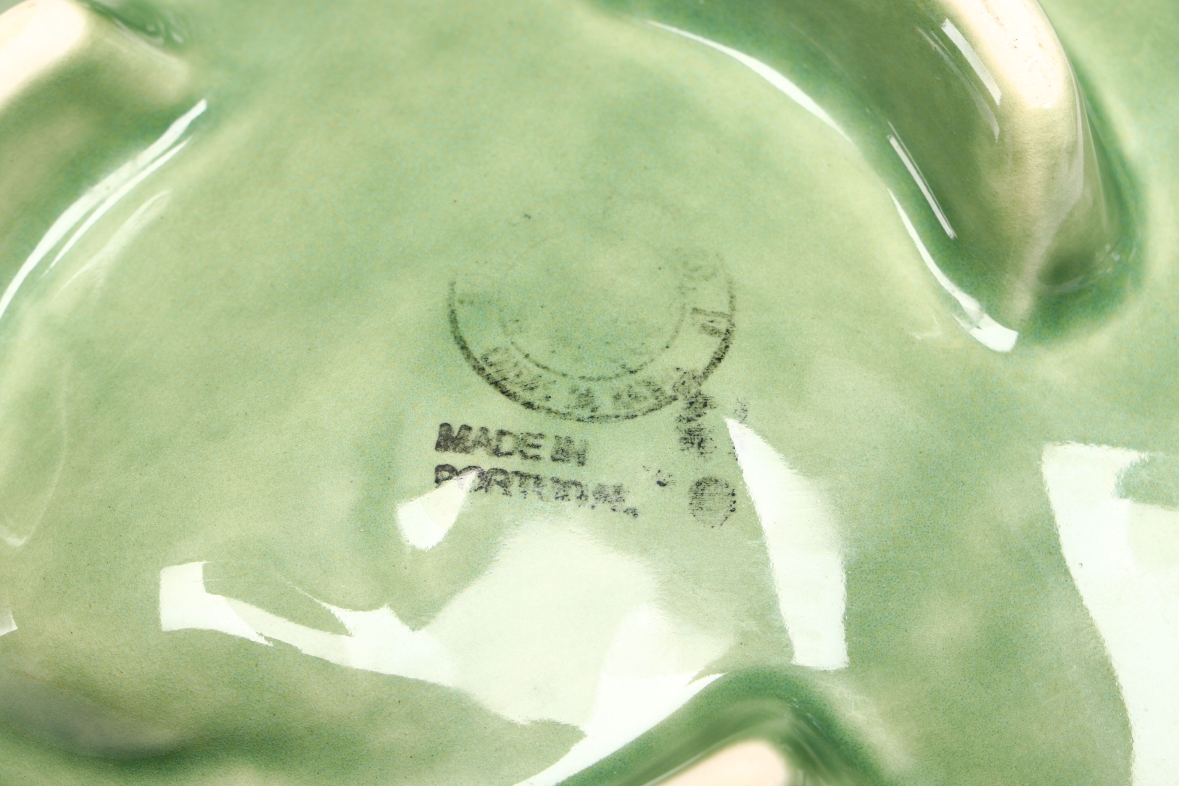 Bordallo Pinheiro and Secla Majolica Hand-Painted Leaf Plates