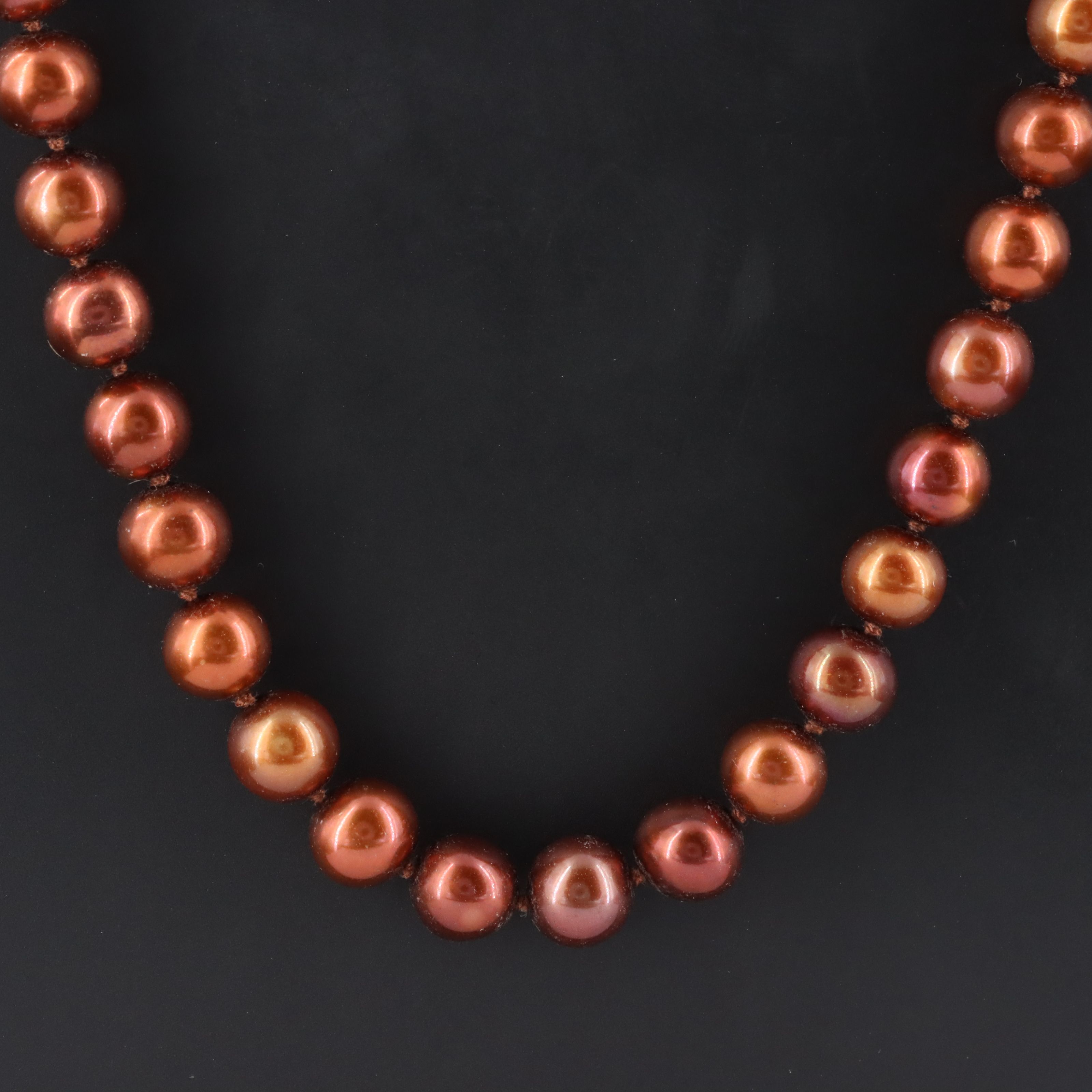 14K Pearl Necklace with Diamond Accent