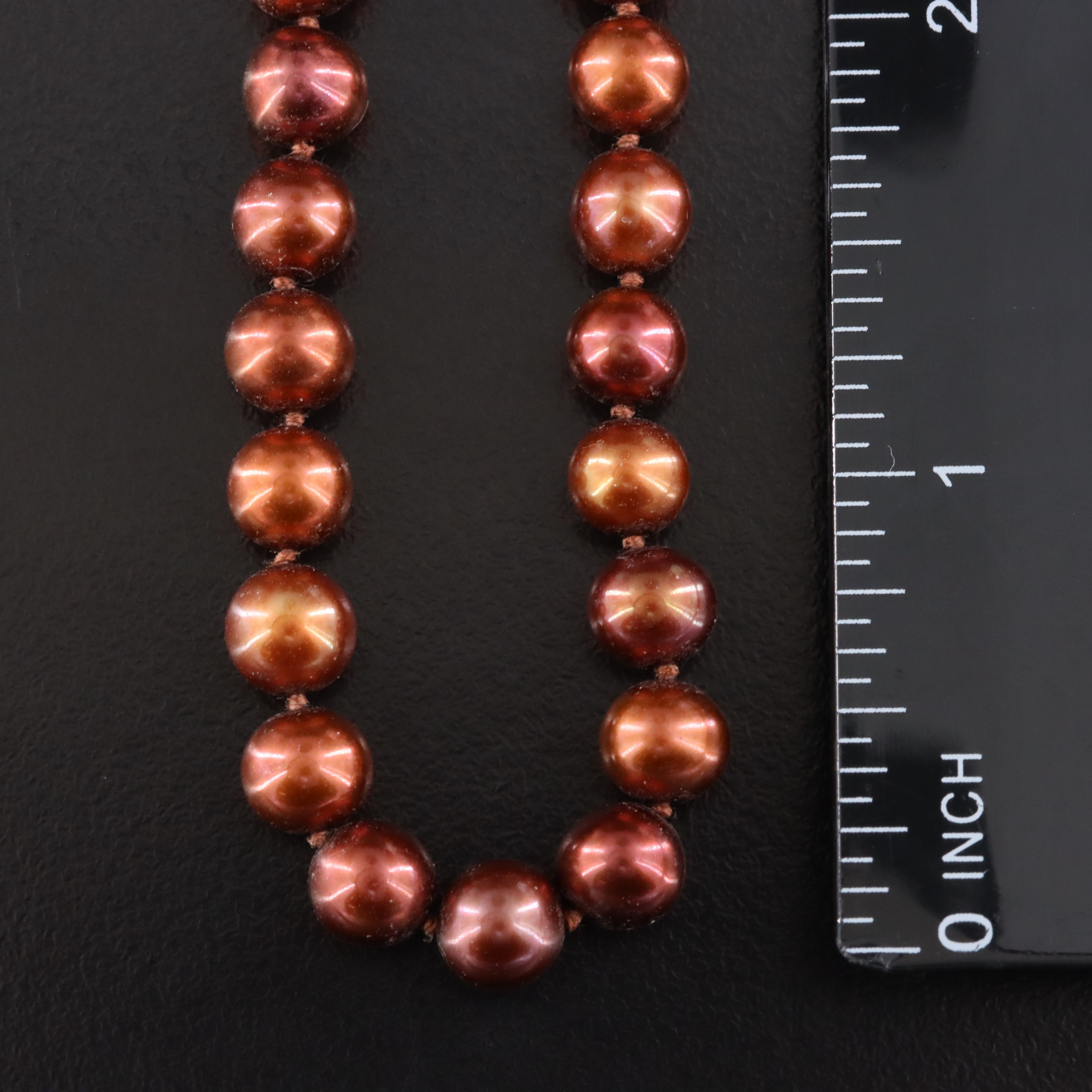 14K Pearl Necklace with Diamond Accent