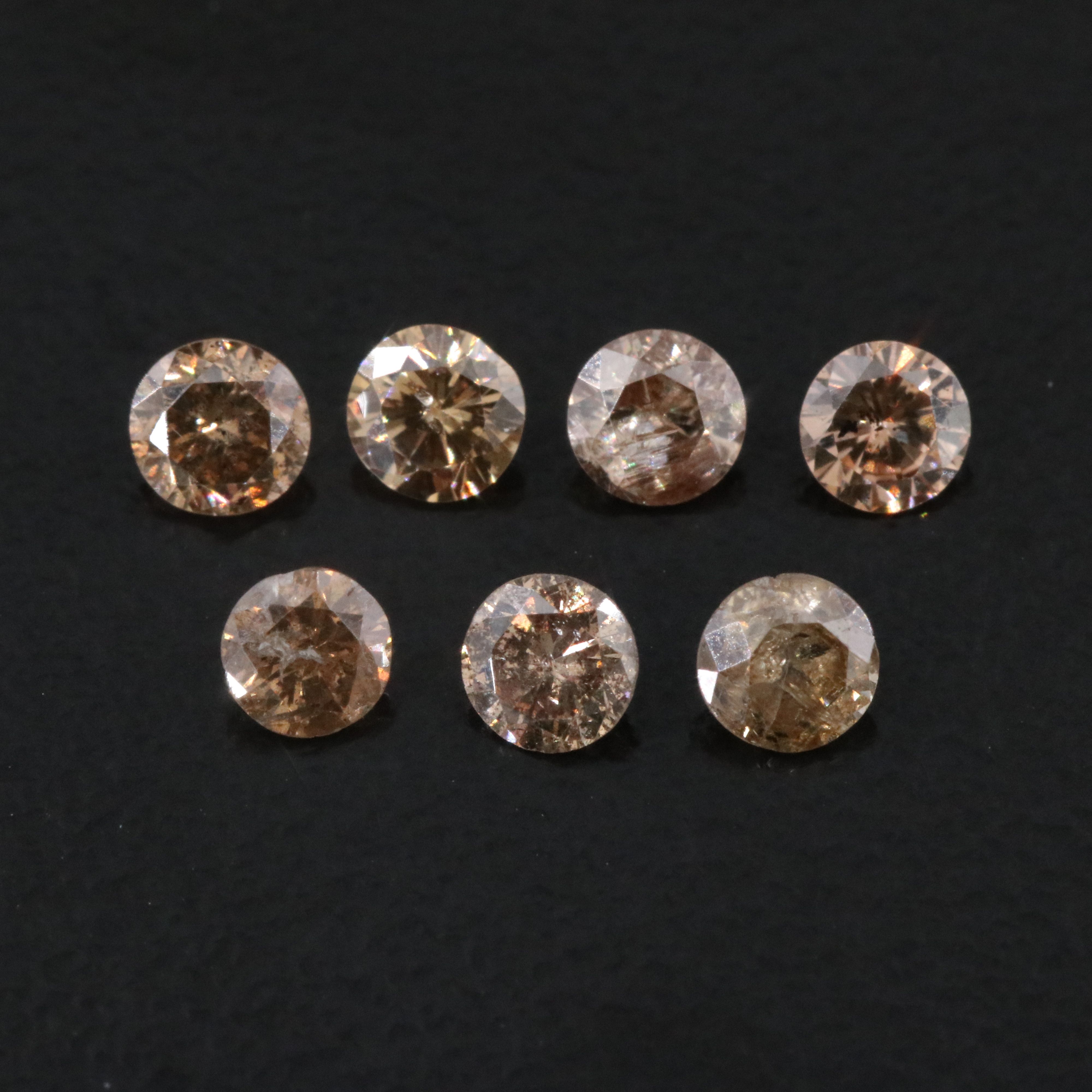 Loose 0.99 CTW Diamond Lot Including Fancy Brown