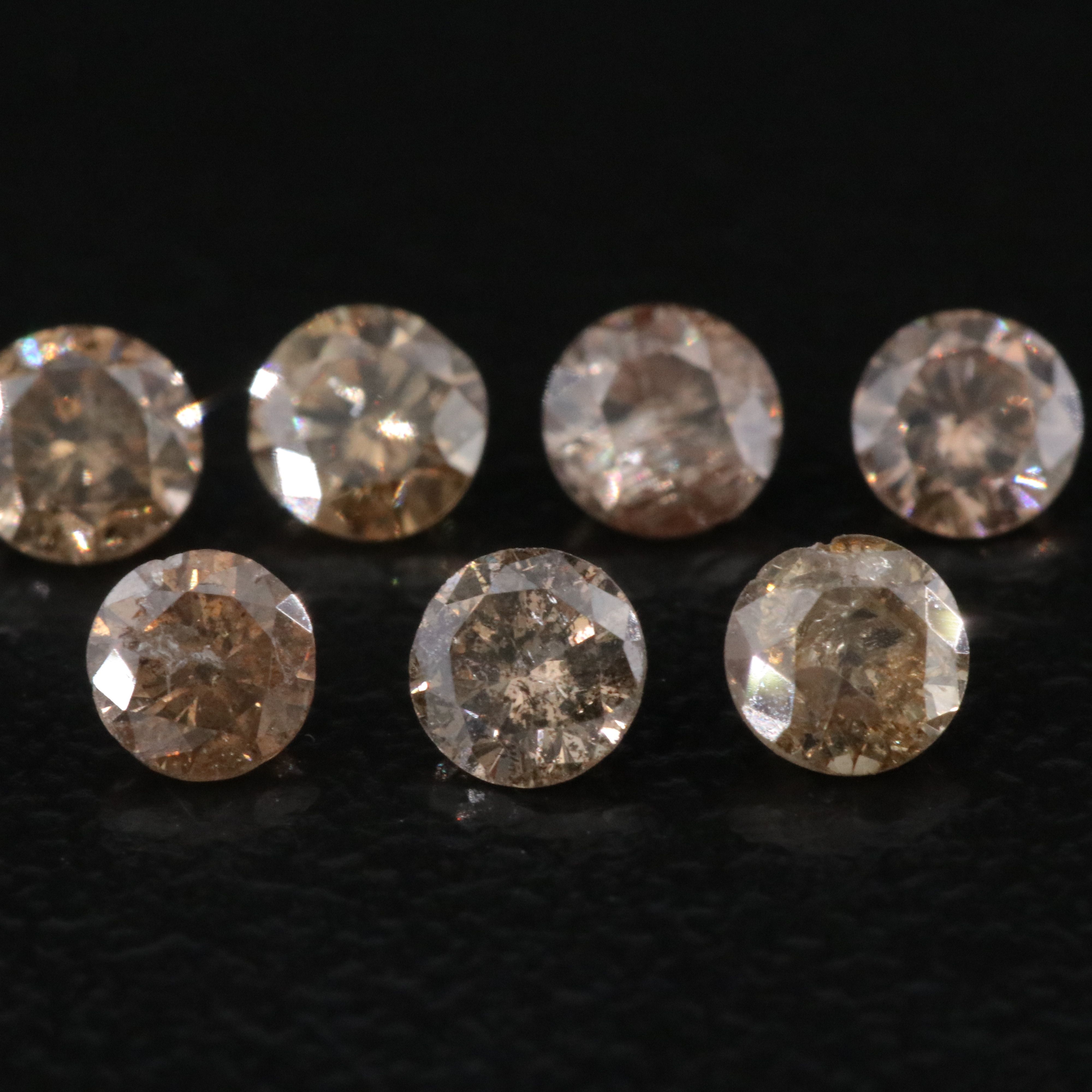 Loose 0.99 CTW Diamond Lot Including Fancy Brown