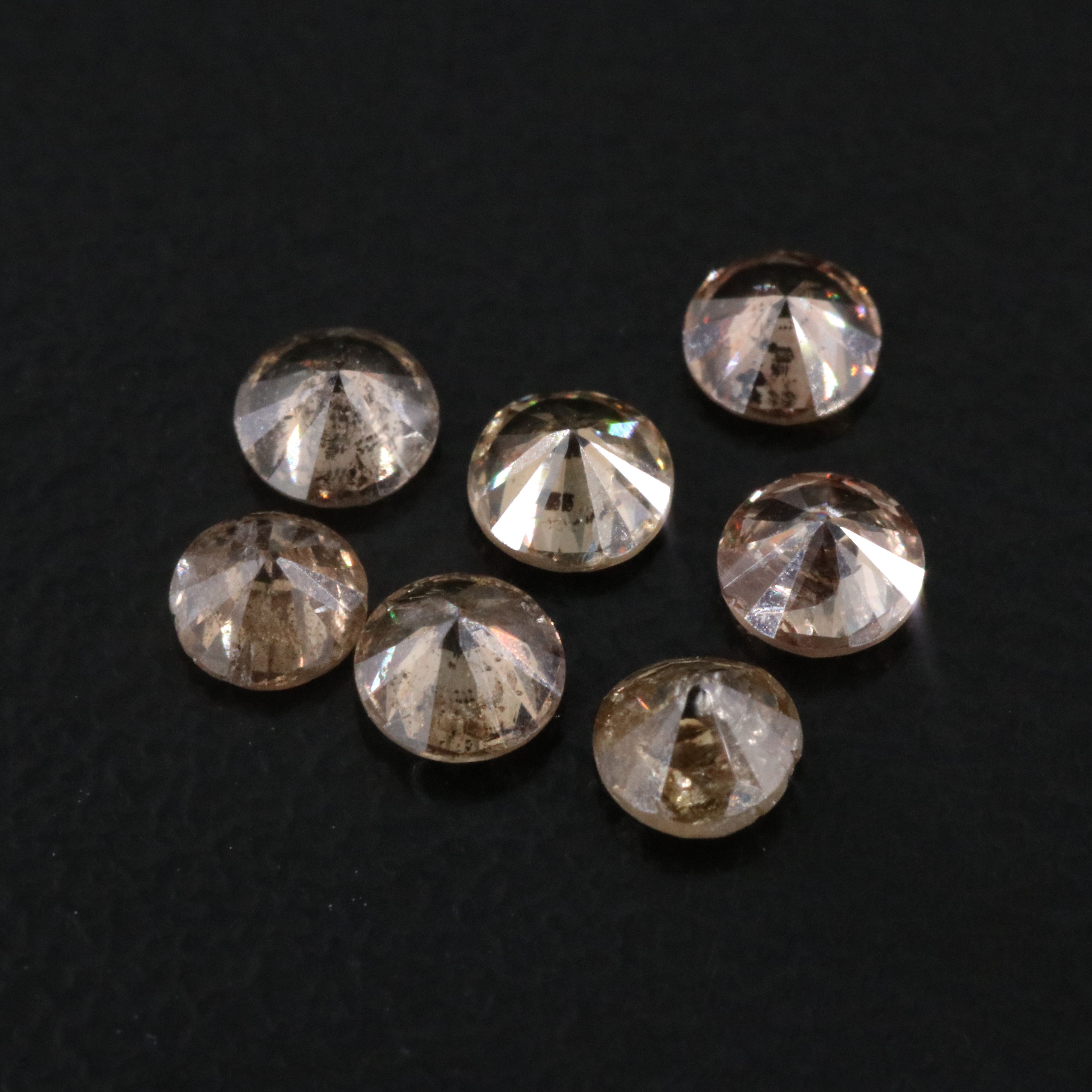 Loose 0.99 CTW Diamond Lot Including Fancy Brown