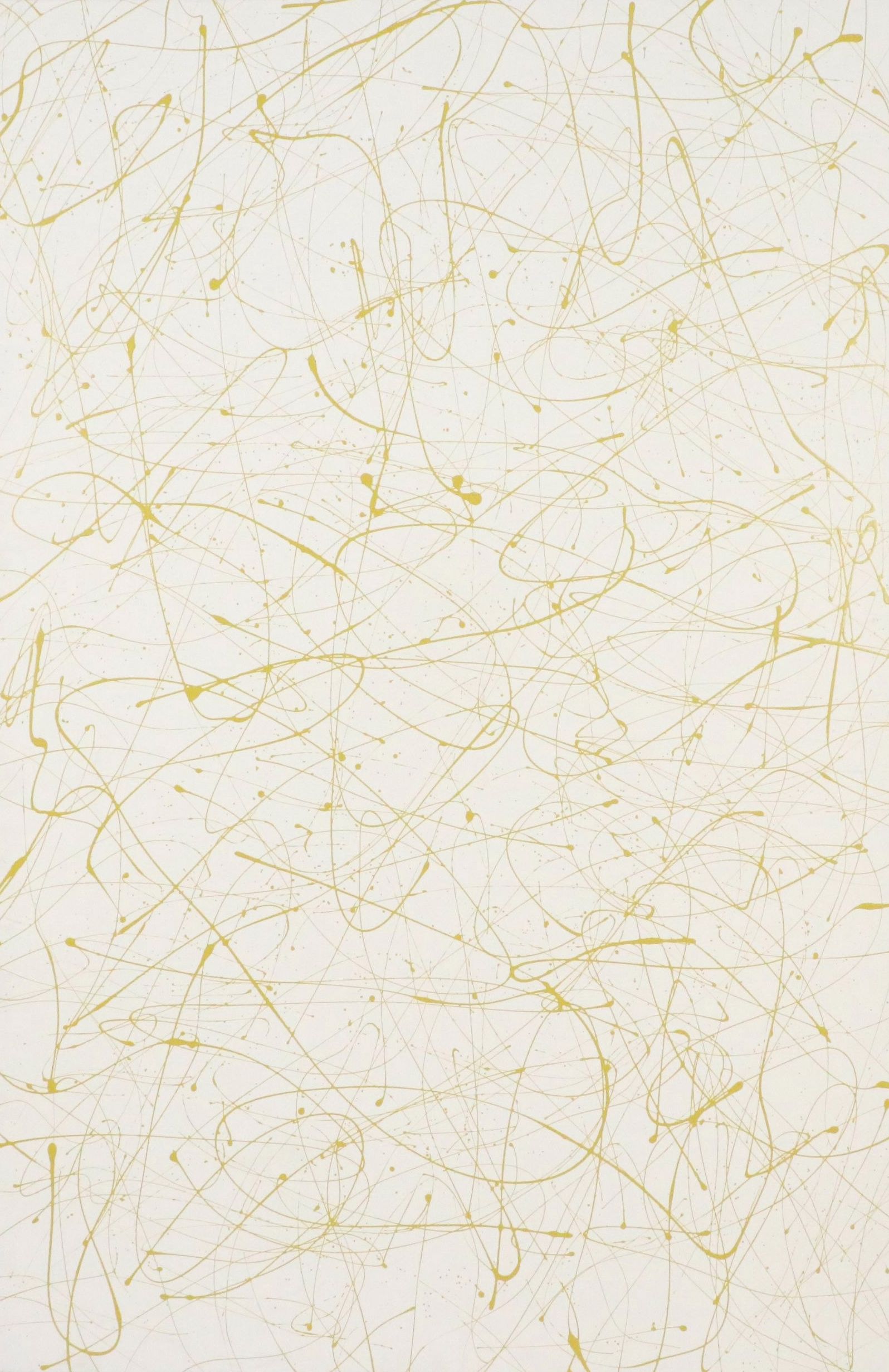 Duncan Simpson Acrylic Abstract Ochre Painting, 2007