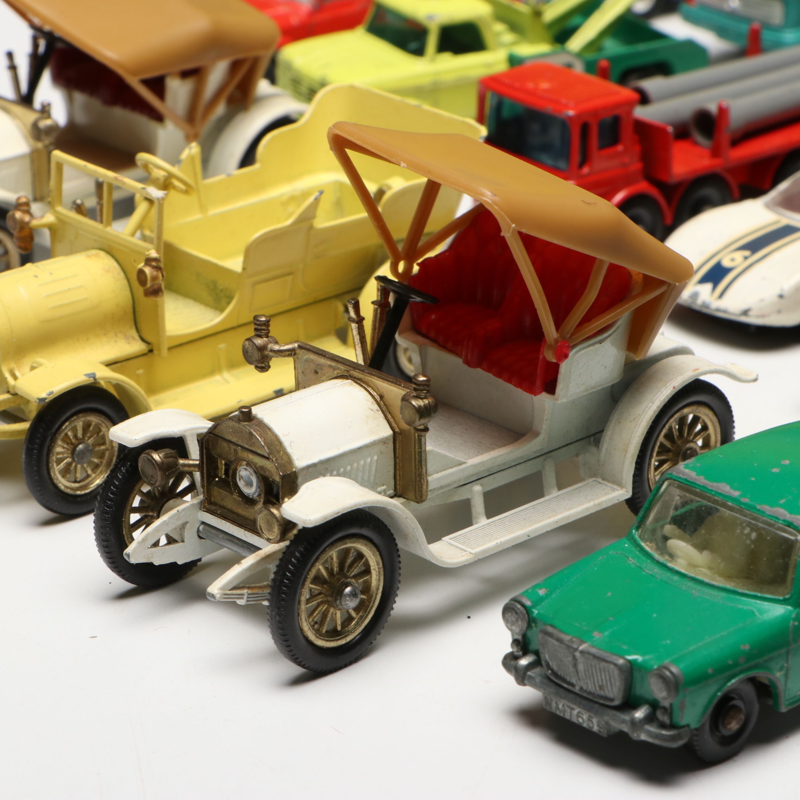 Lesney "Matchbox" Carrying Case with Fiat 1500 Model and More Diecast Vehicles