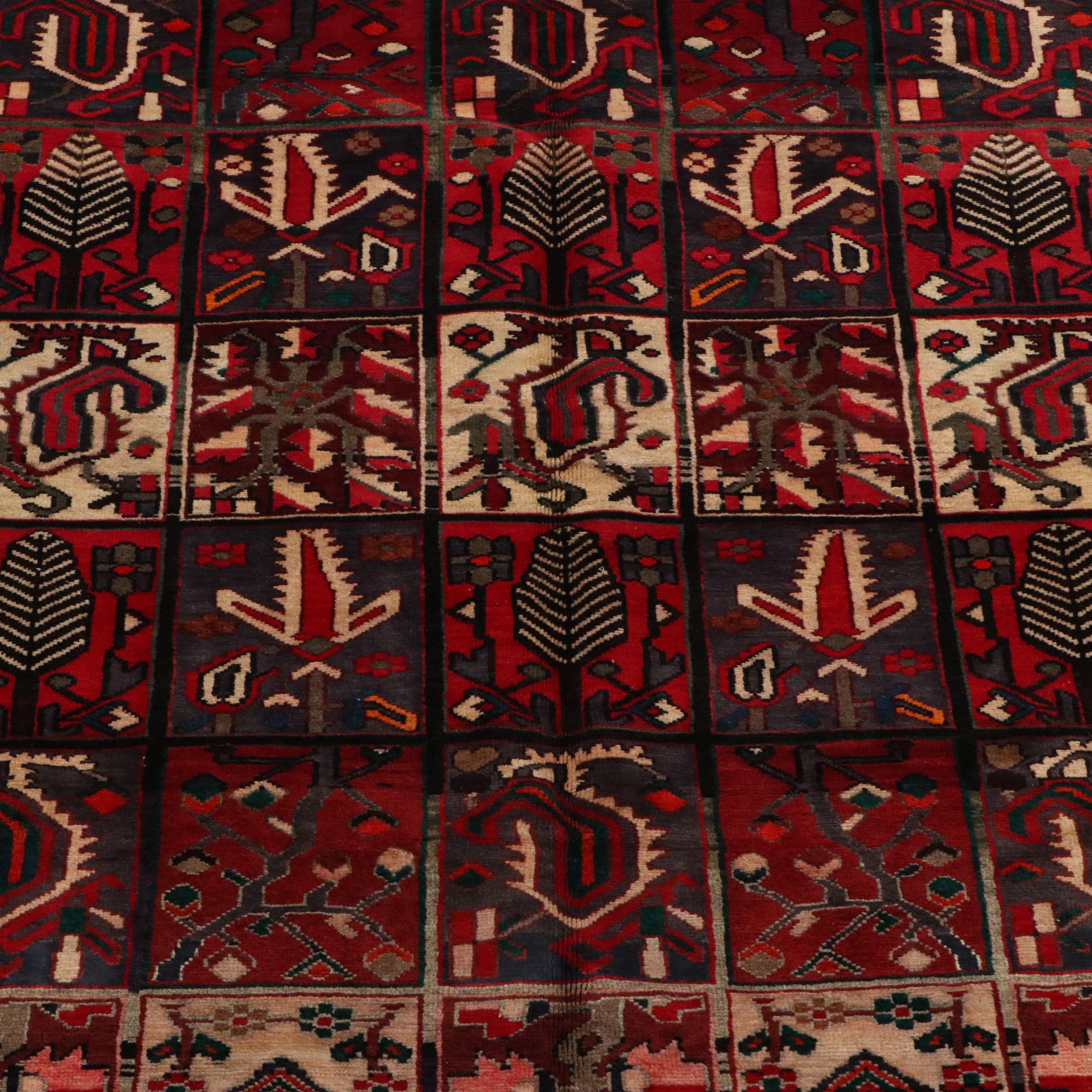 6'7 x 9'2 Hand-Knotted Persian Bakhtiari Area Rug