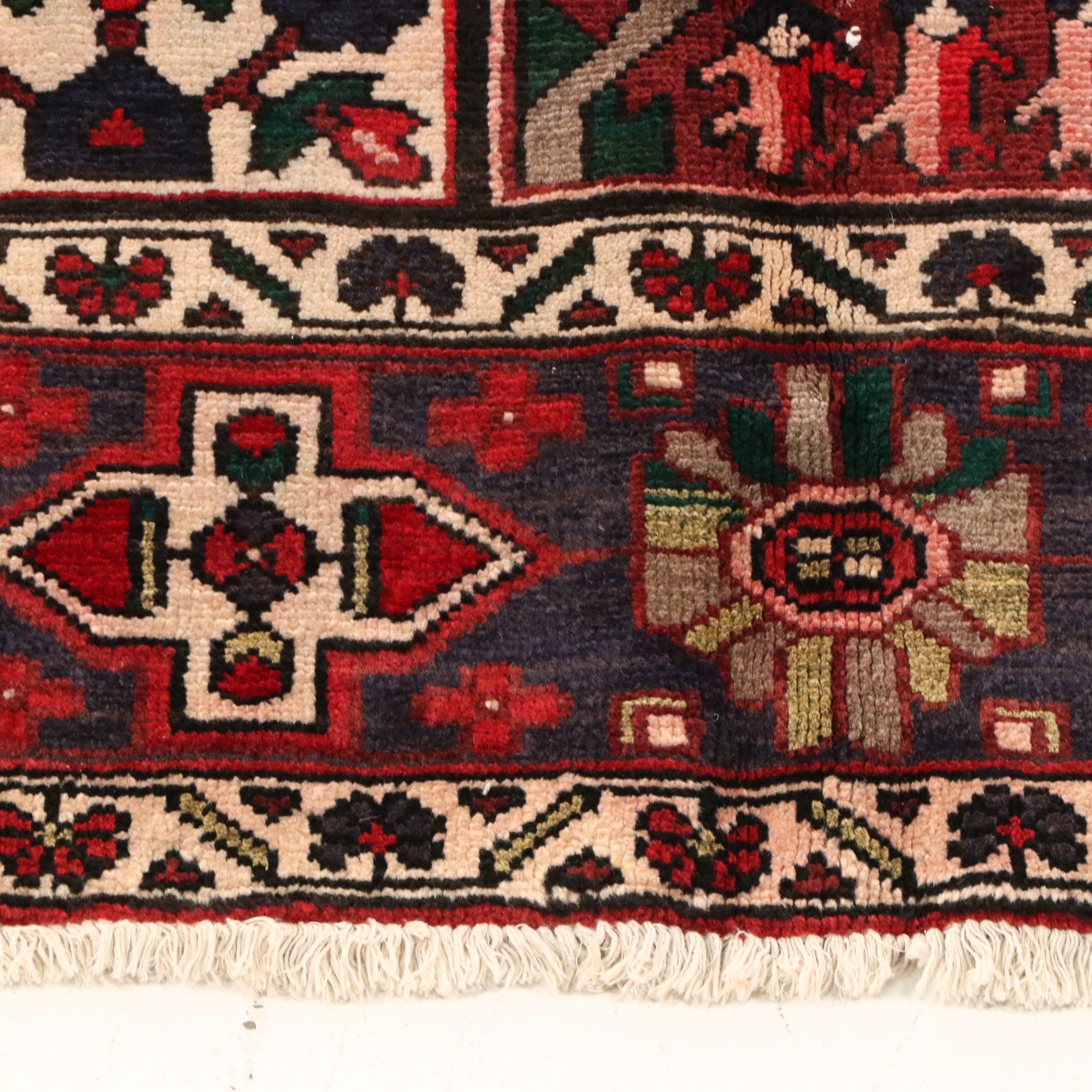 6'7 x 9'2 Hand-Knotted Persian Bakhtiari Area Rug