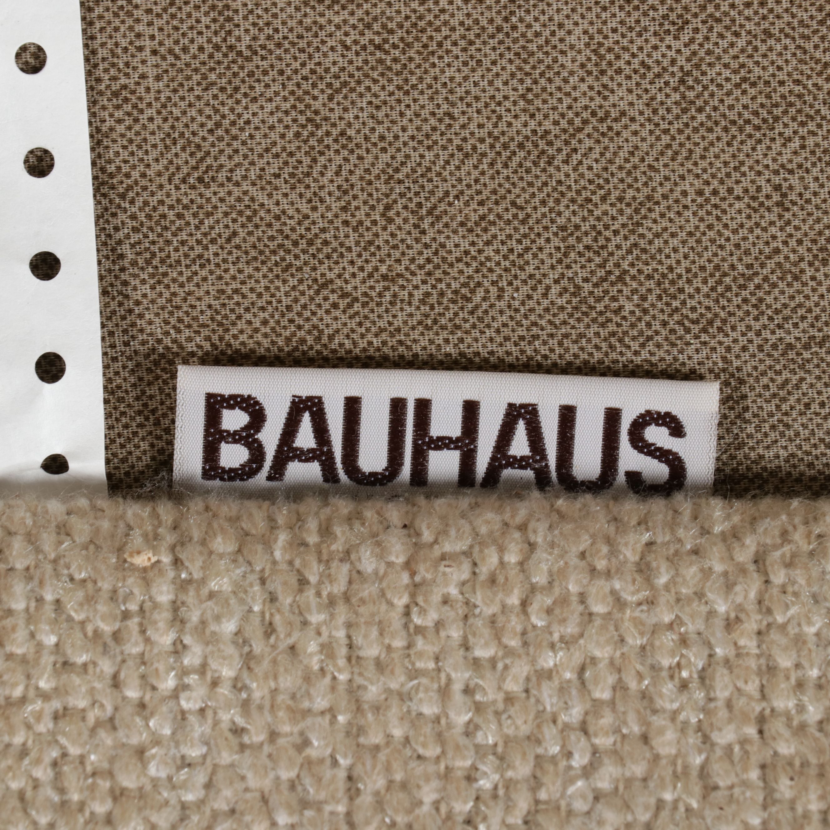 Bauhaus Furniture Group Transitional Beige Upholstered Loveseat, 21st Century