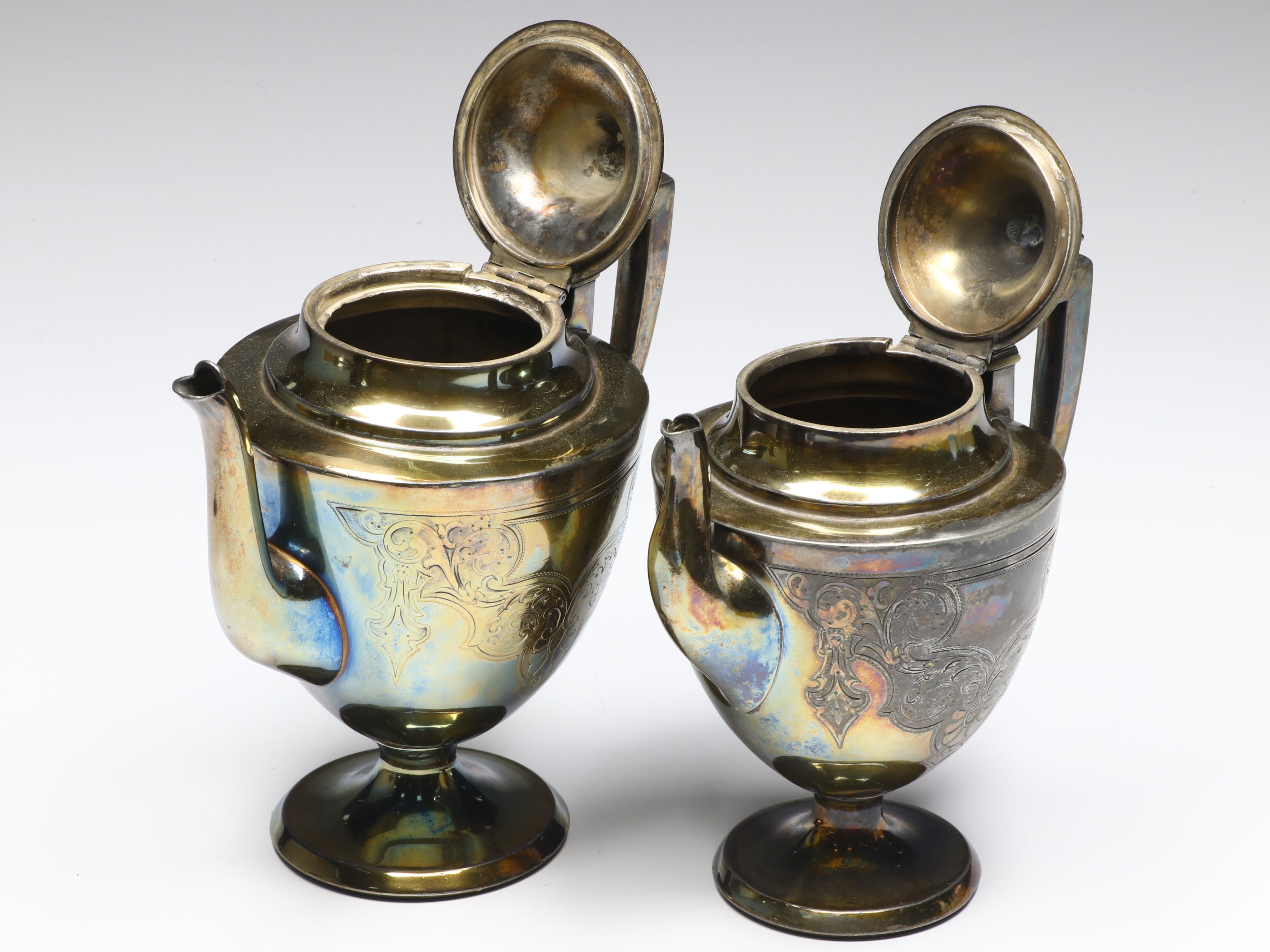 Wilcox Art Deco Style Tea Service with More Silver Plate Tableware