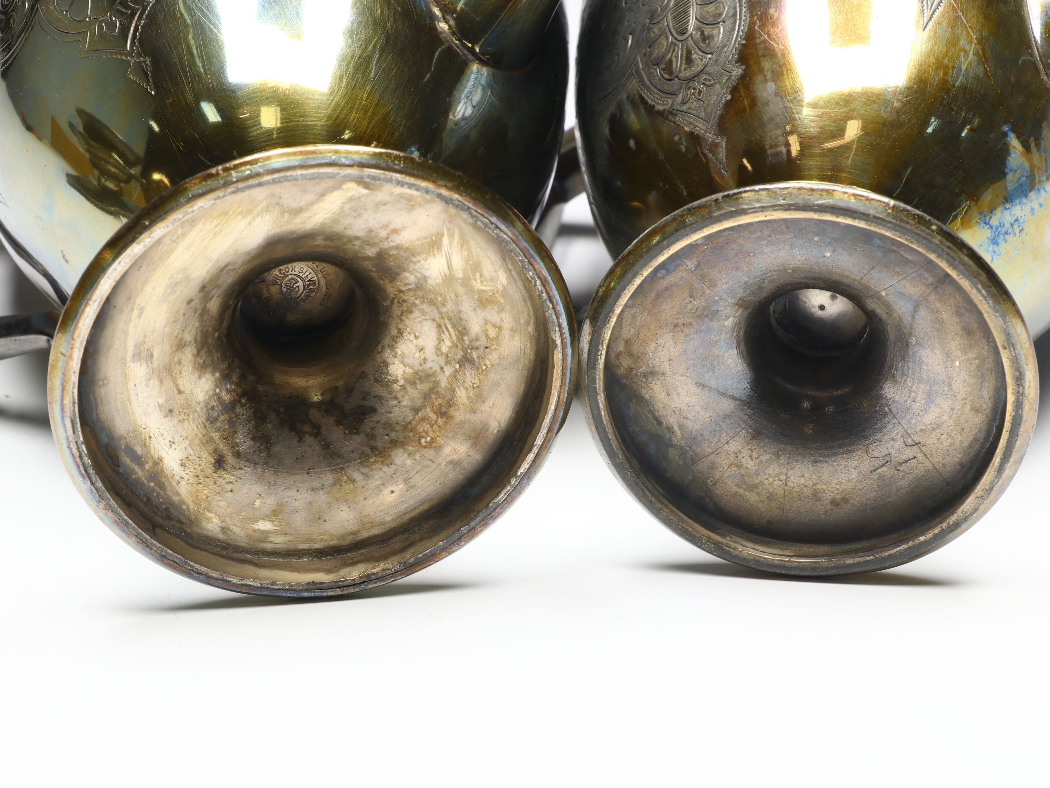 Wilcox Art Deco Style Tea Service with More Silver Plate Tableware