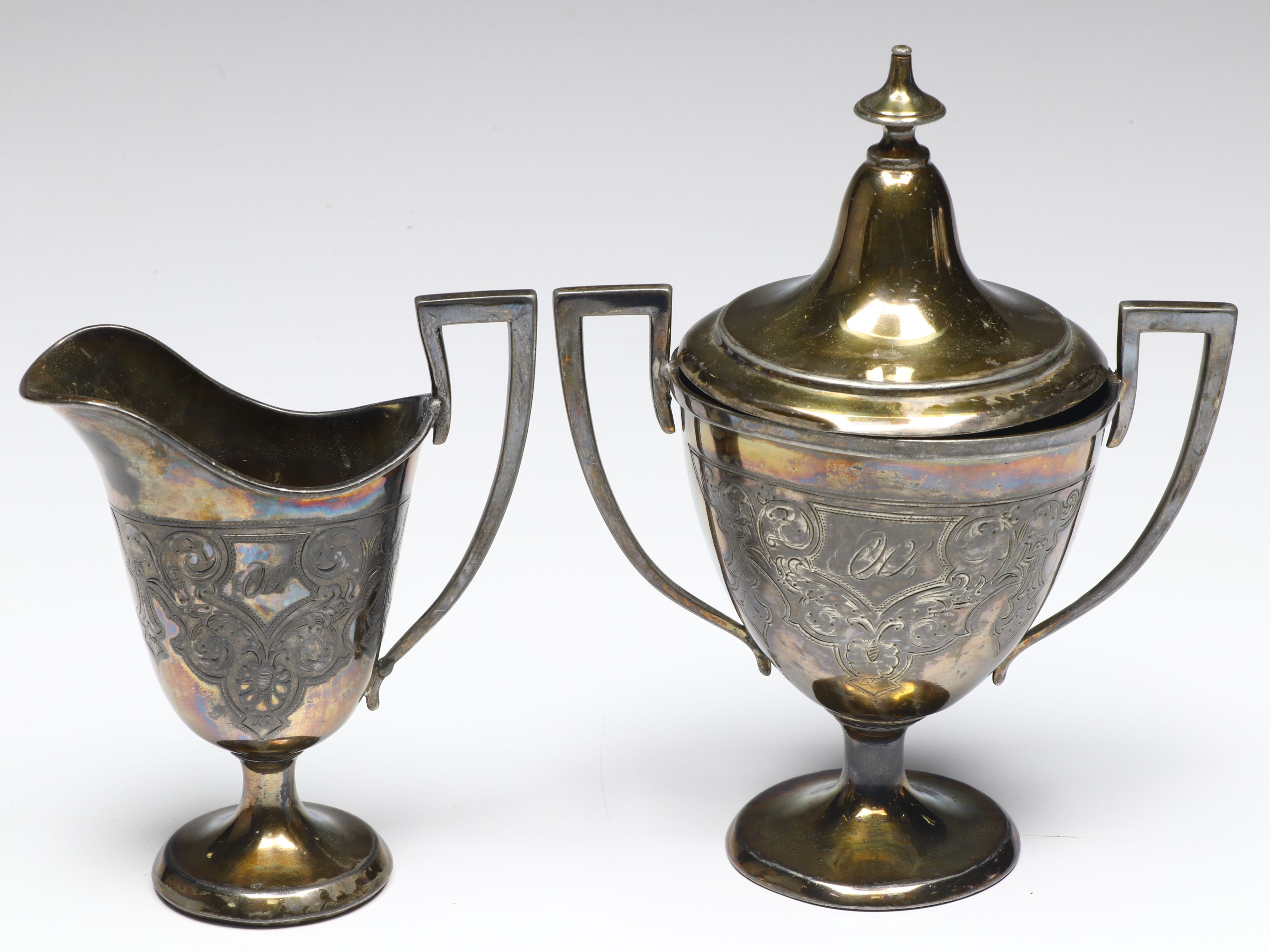 Wilcox Art Deco Style Tea Service with More Silver Plate Tableware