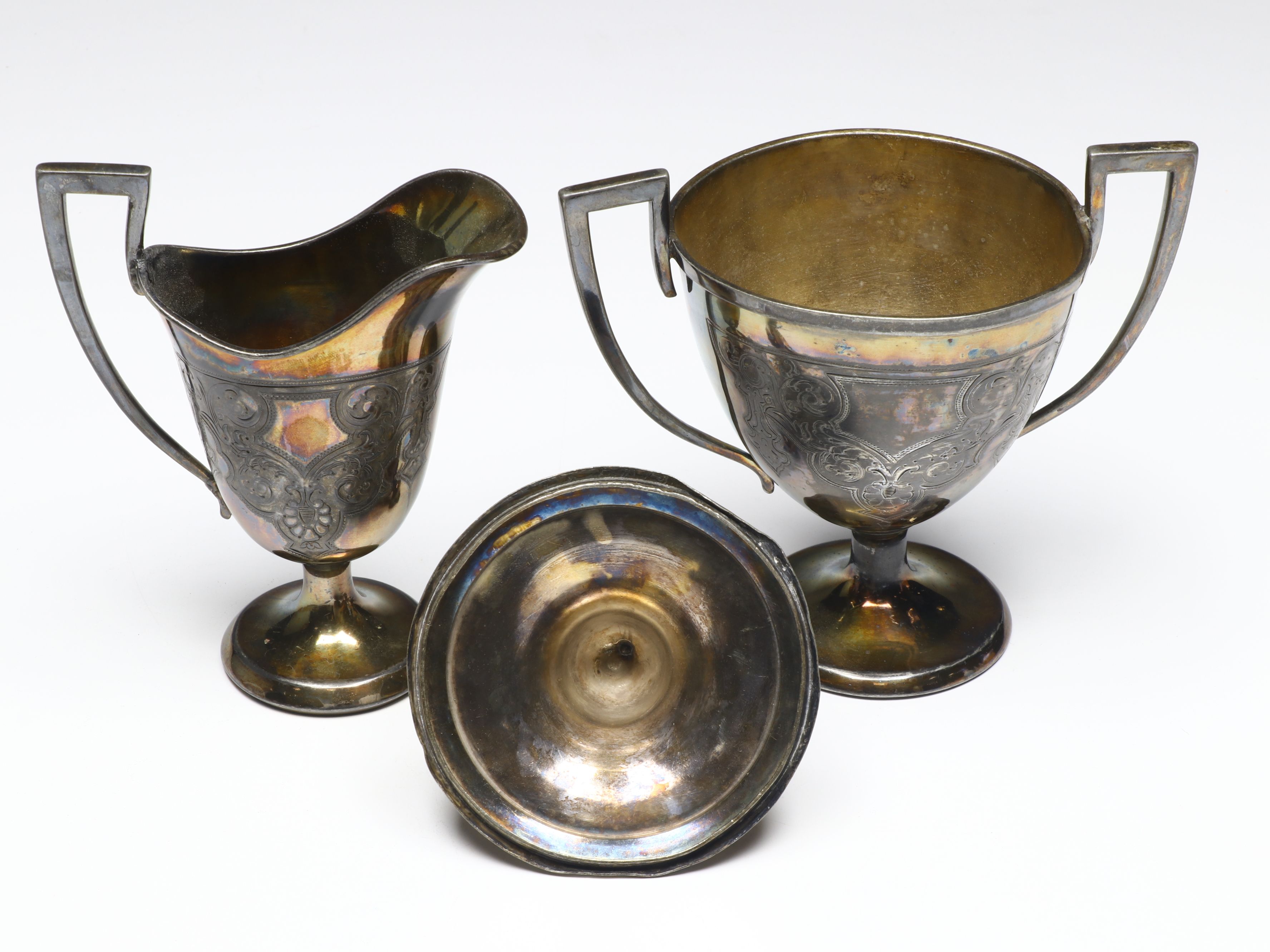 Wilcox Art Deco Style Tea Service with More Silver Plate Tableware