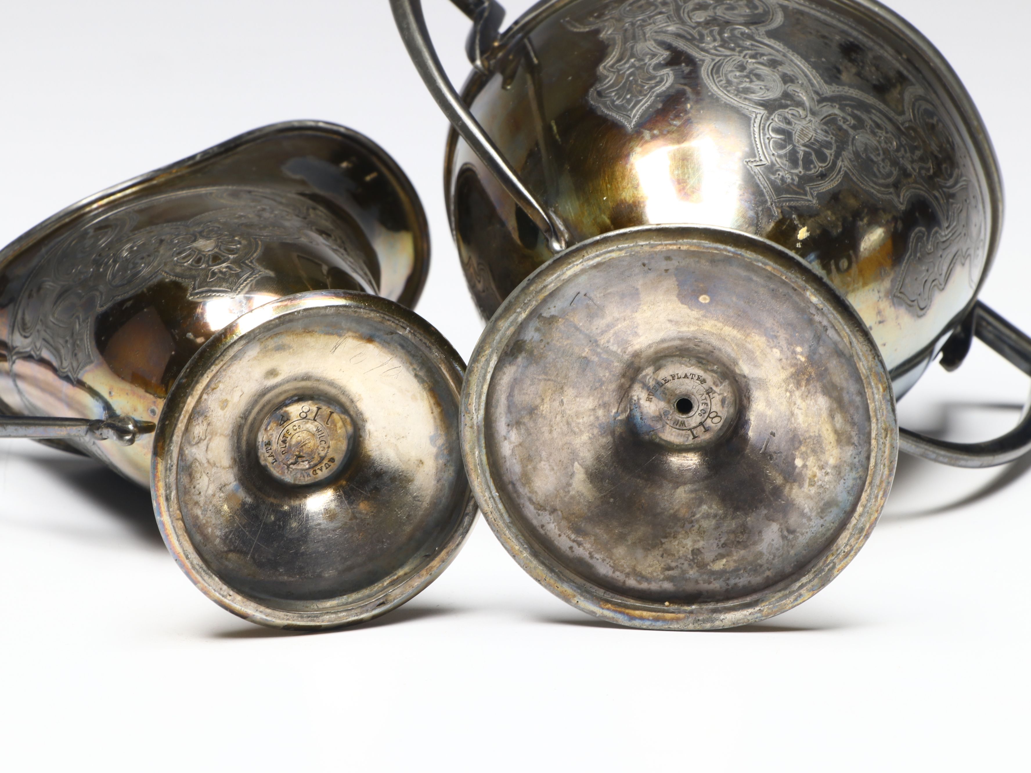 Wilcox Art Deco Style Tea Service with More Silver Plate Tableware