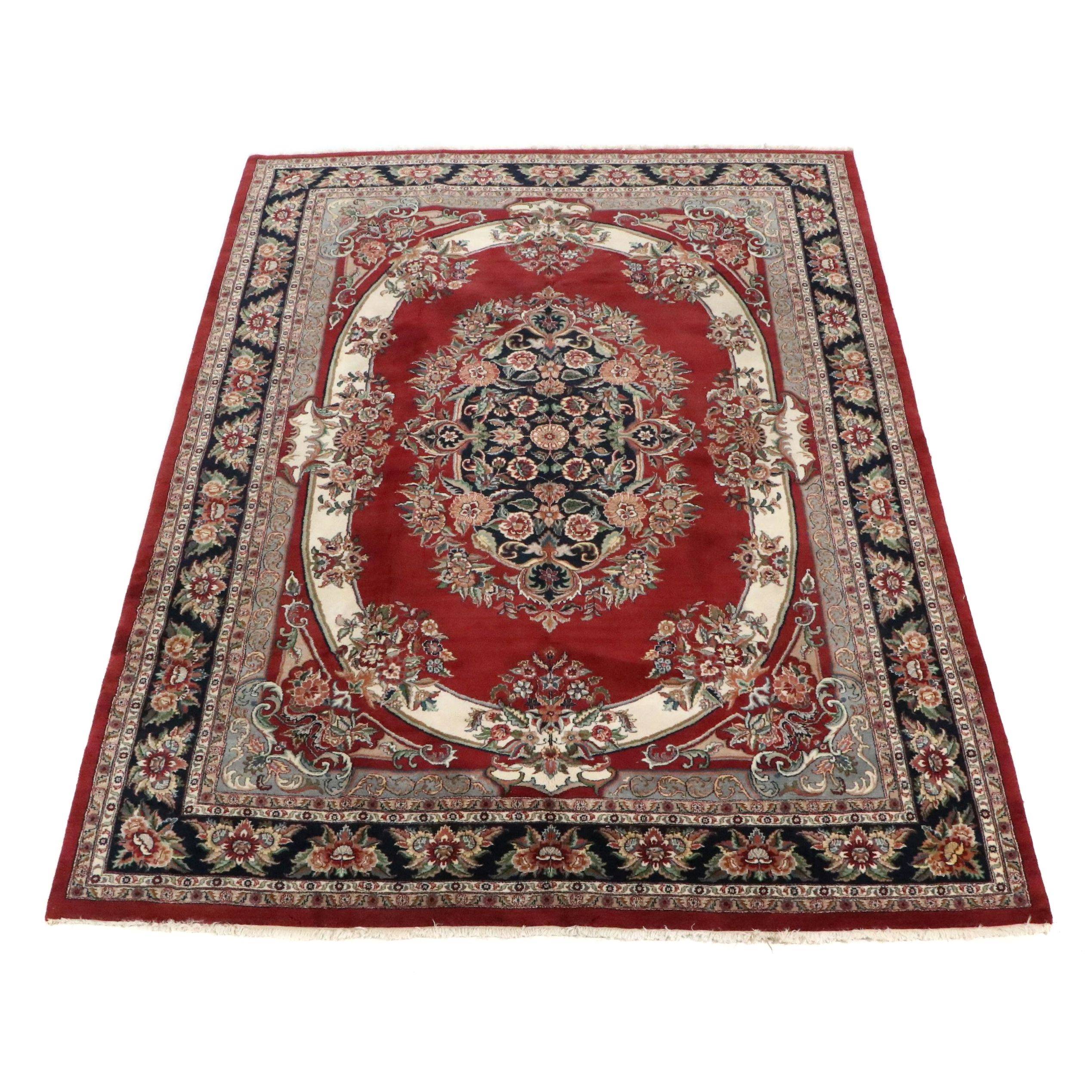 8'10 x 12'10 Hand-Knotted Persian Tabriz Room-Sized Rug