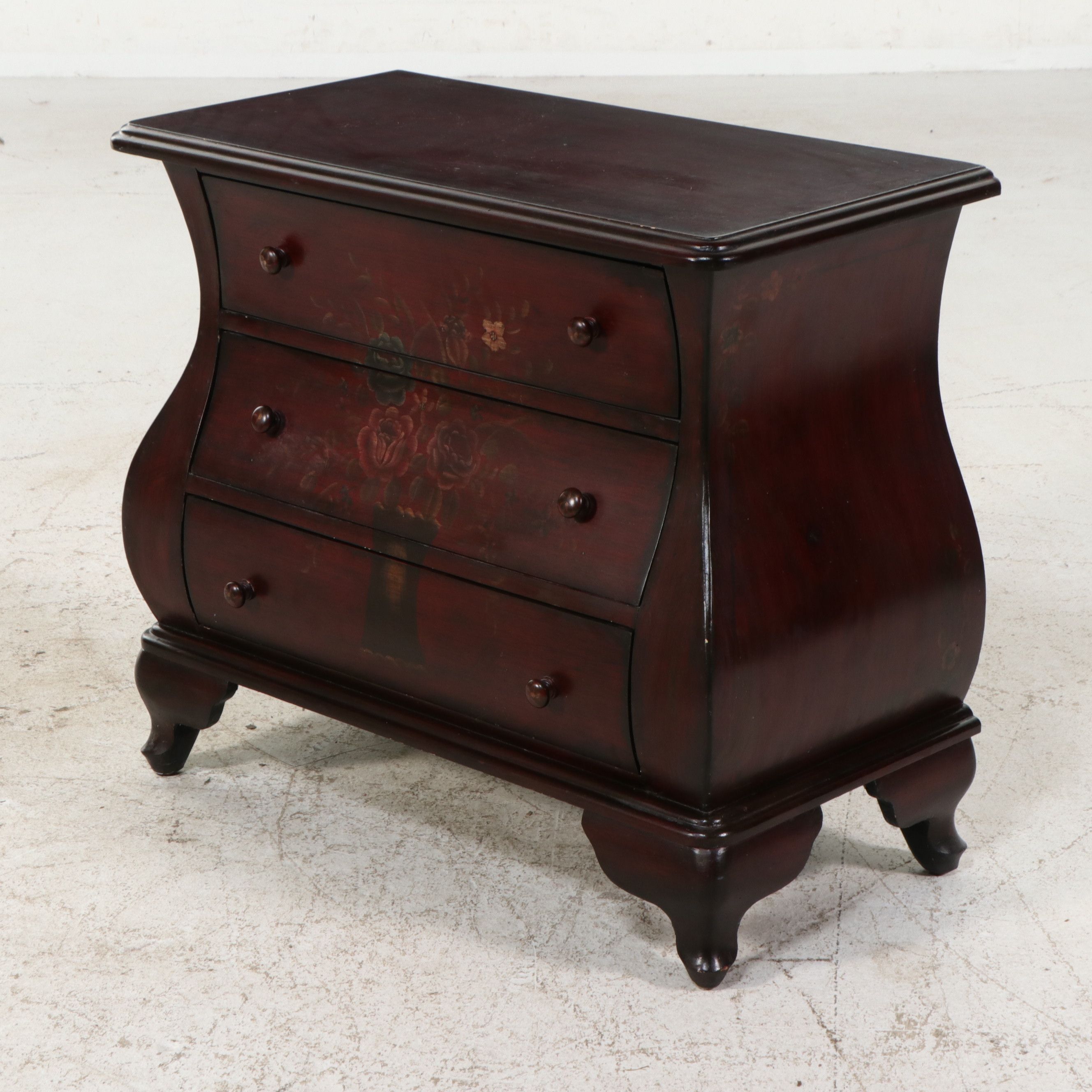 Stein World "Painted Treasures" Bombé Chest of Drawers