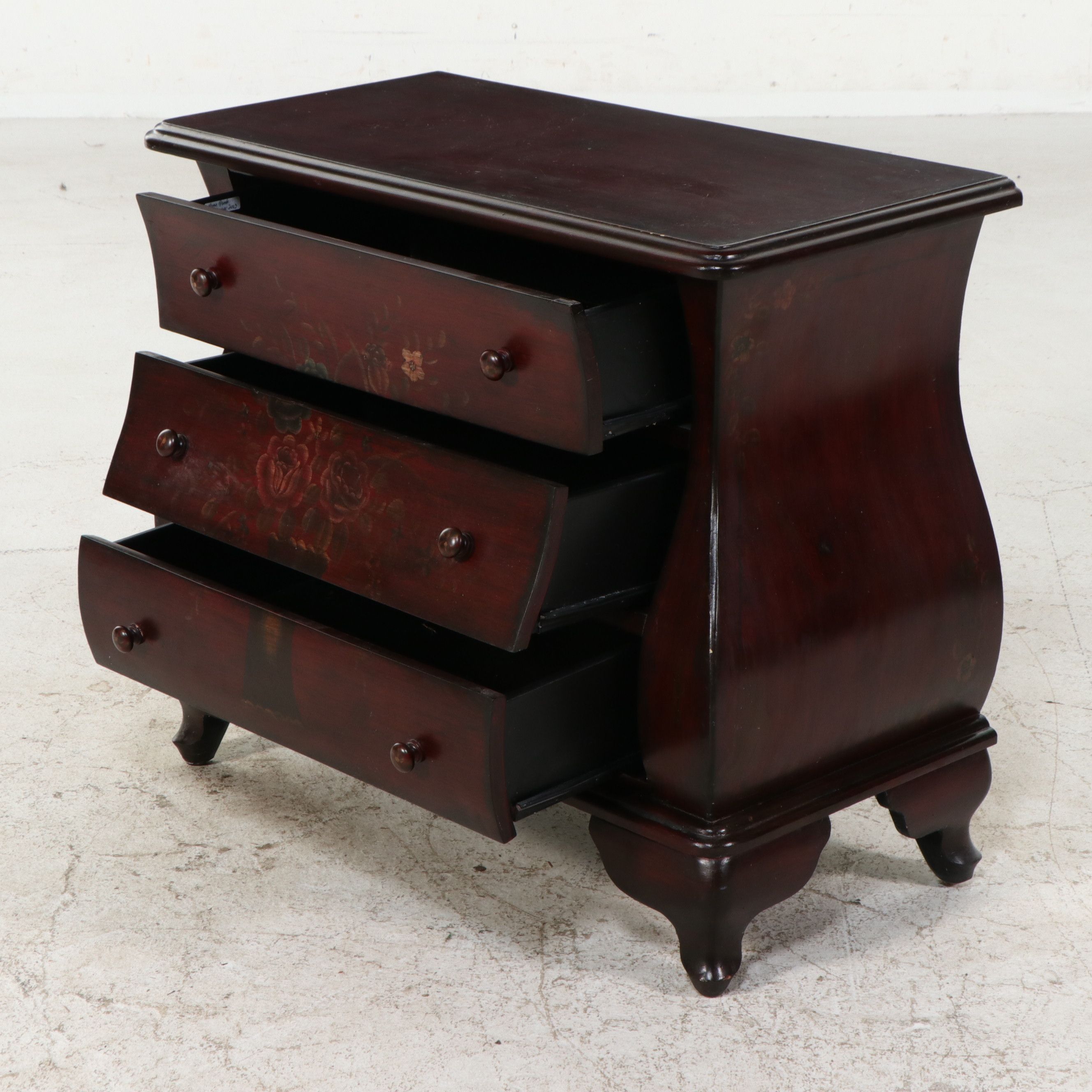 Stein World "Painted Treasures" Bombé Chest of Drawers