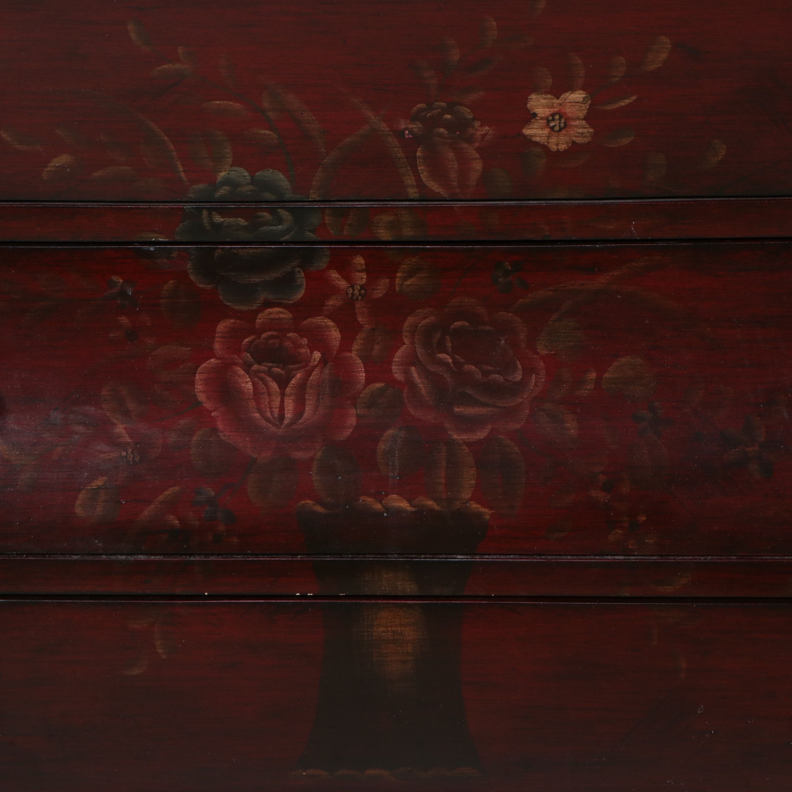 Stein World "Painted Treasures" Bombé Chest of Drawers